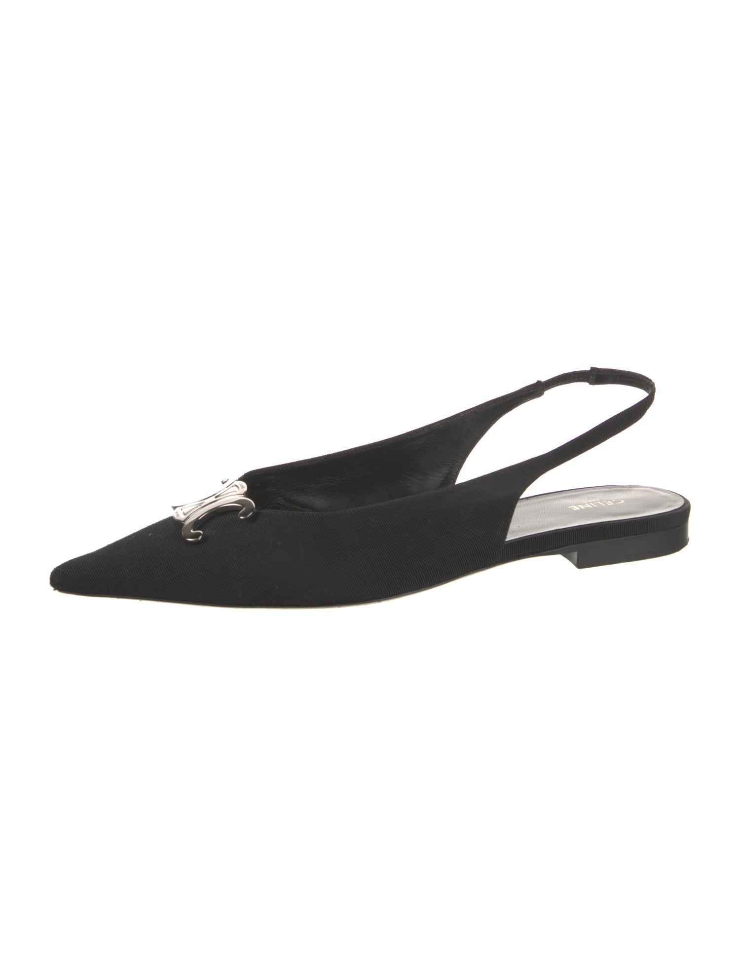 Celine Triomphe Slingback Flats