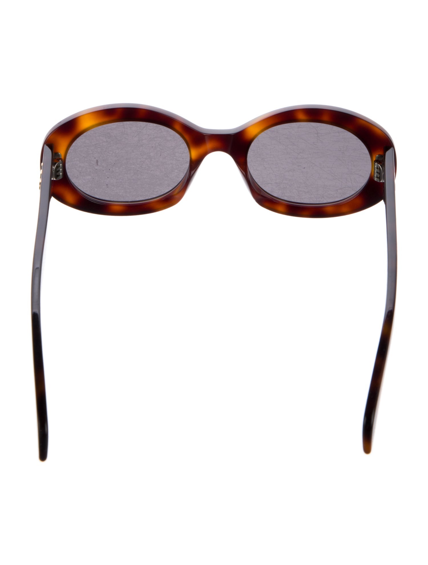 Celine Signature Logo Round Sunglasses