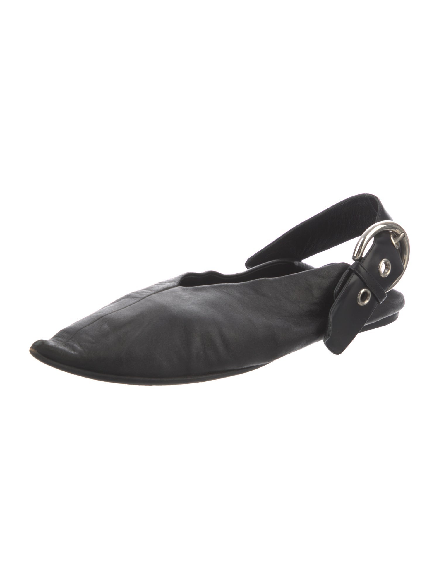 Celine Leather Slingback Flats