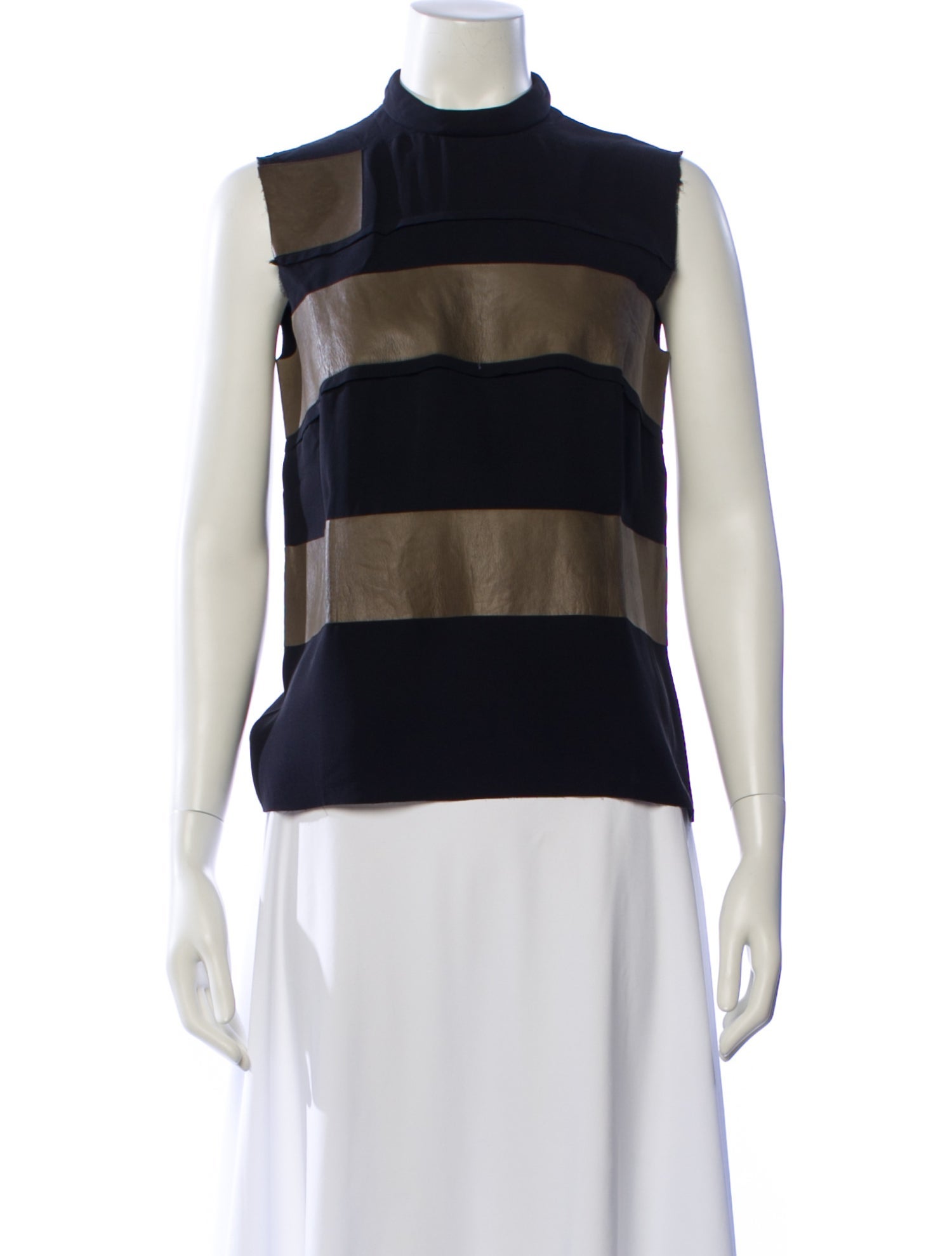 Celine Silk Striped Top