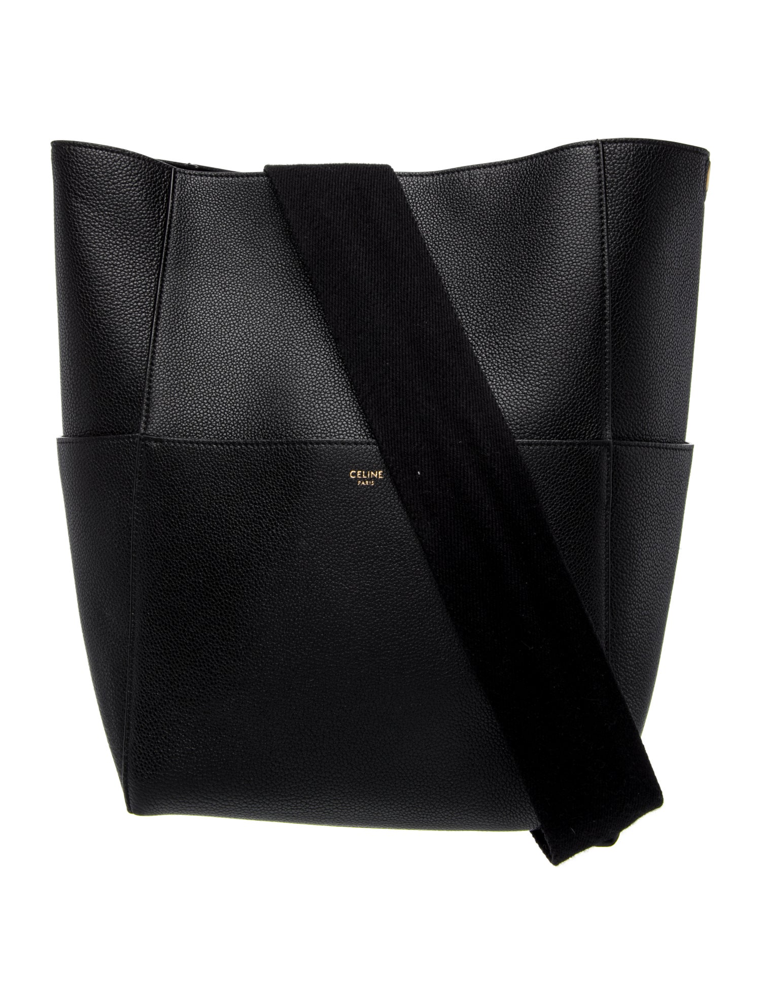 Celine Leather Seau Sangle Medium