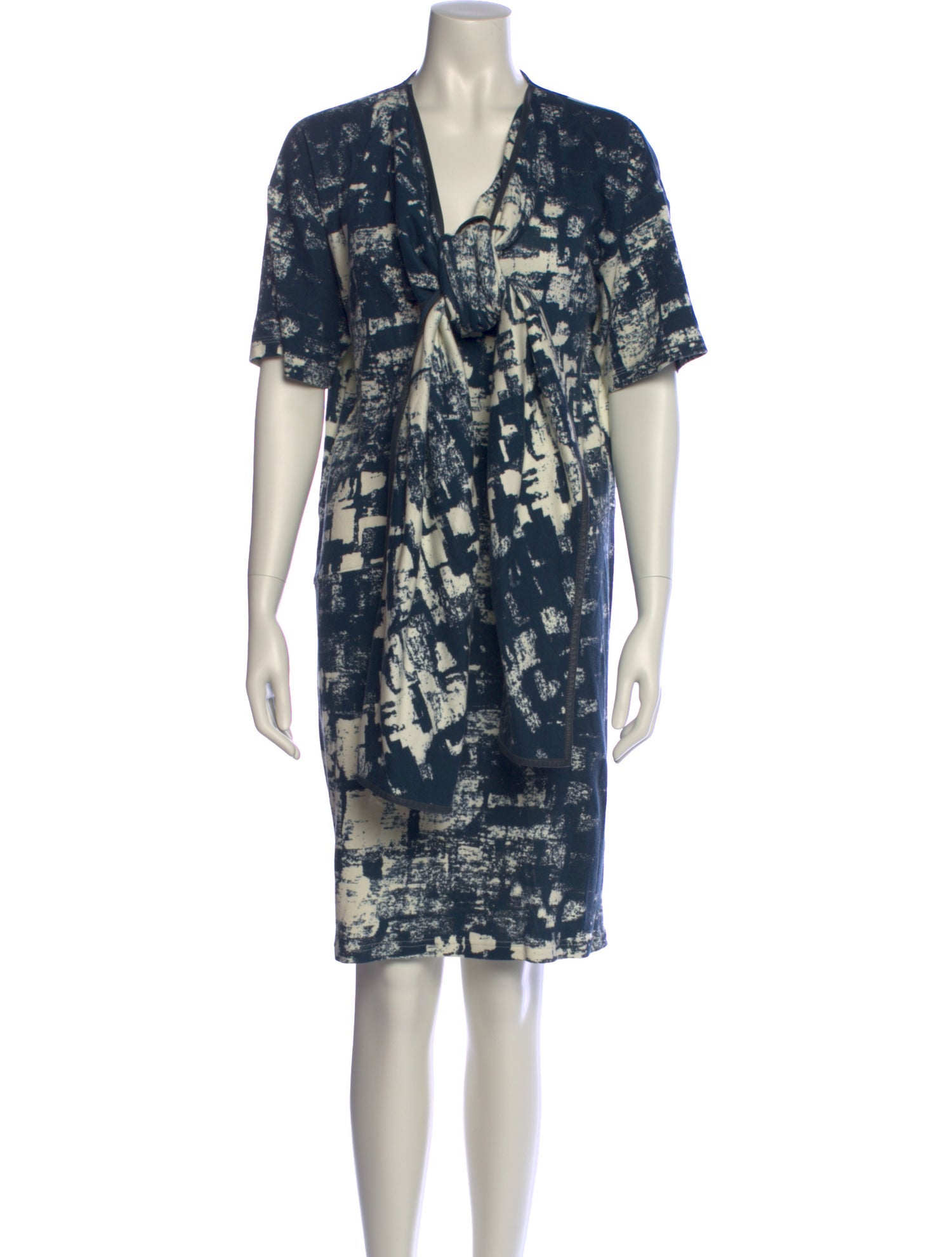 Celine Printed Knee-Length Dress