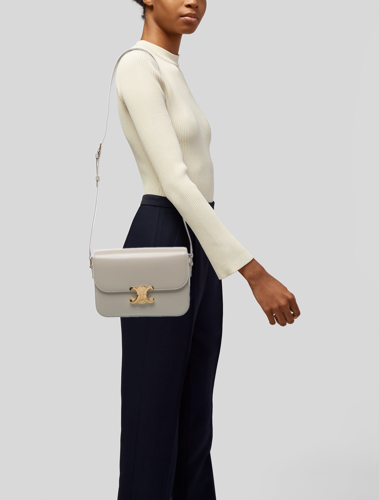 Celine Leather Triomphe Medium 2023