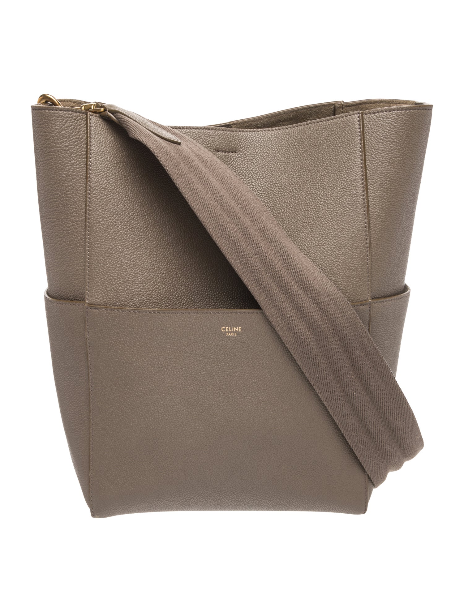 Celine Leather Seau Sangle Medium