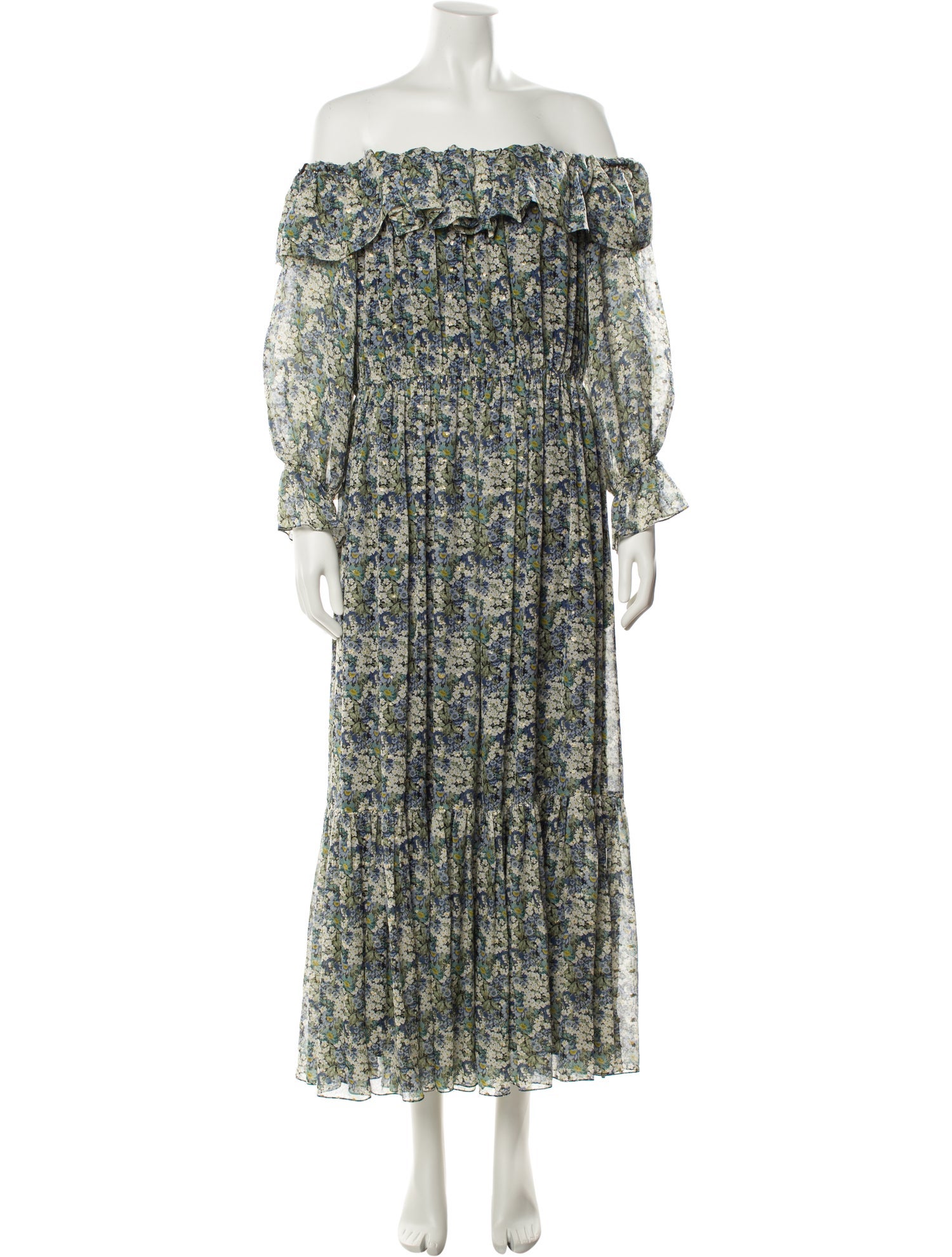 Celine Silk Long Dress