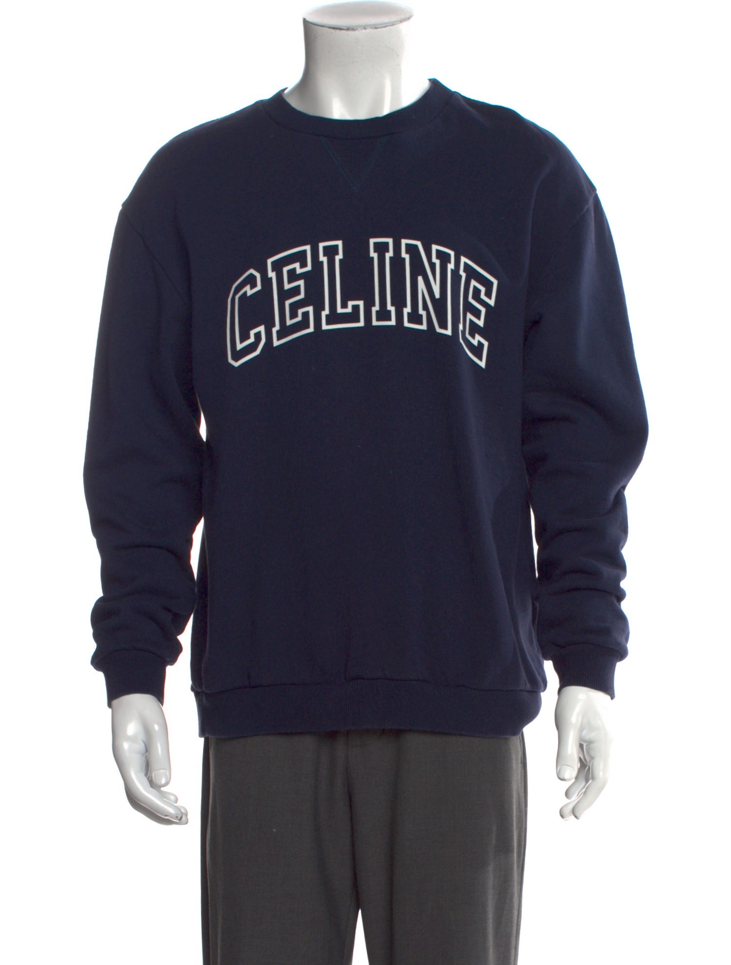 Celine Graphic Print Crew Neck Sweatshirt