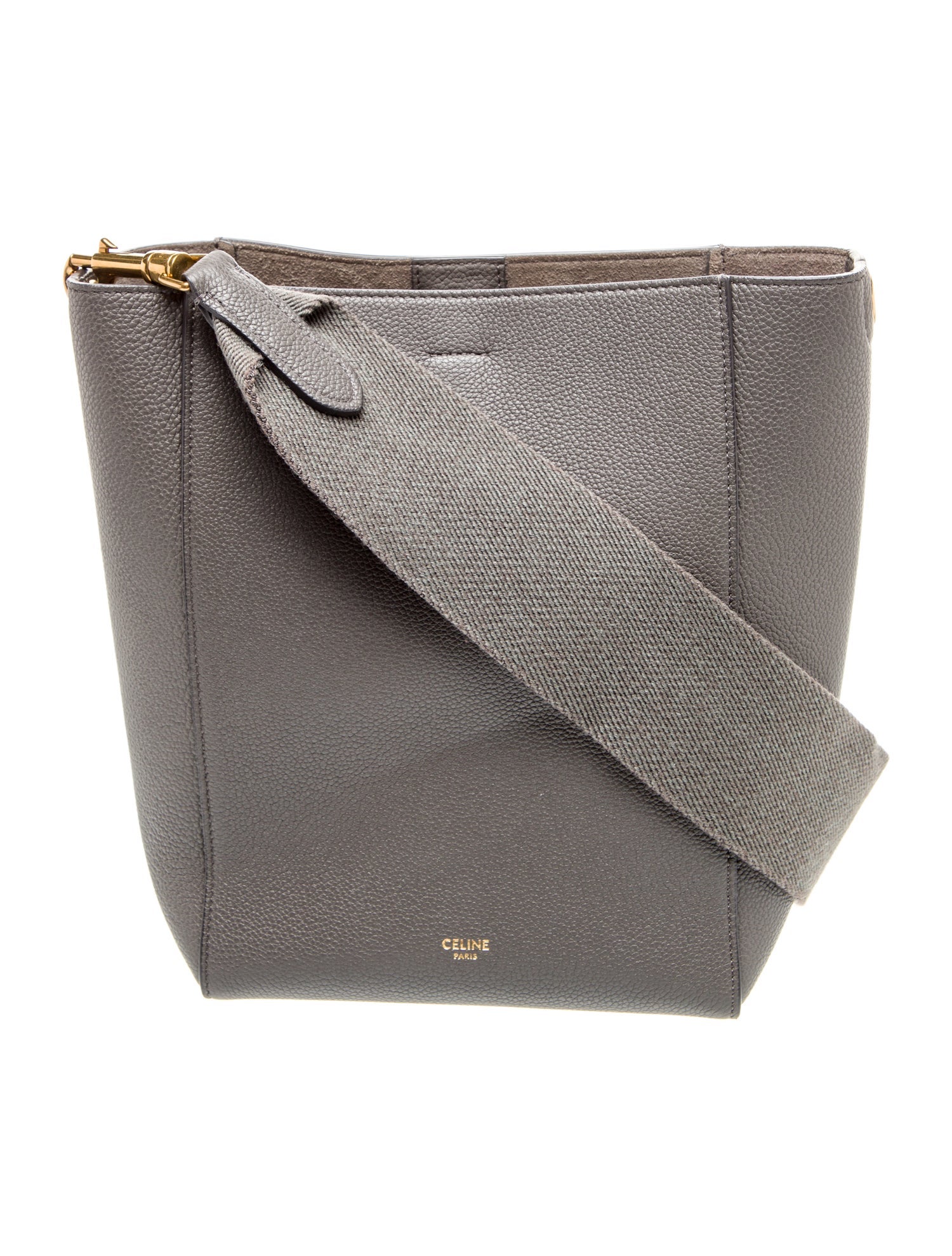 Celine Leather Seau Sangle Small