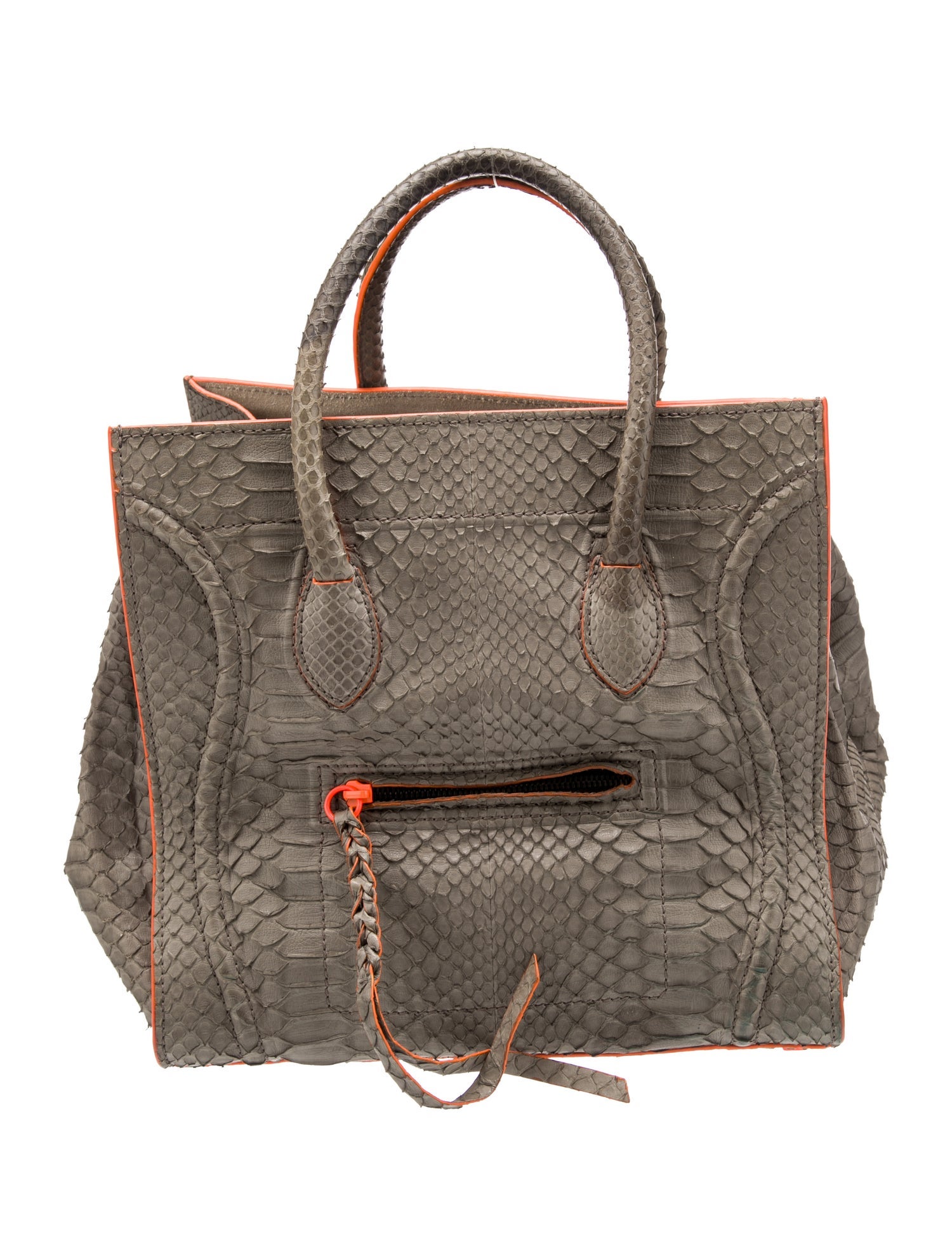 Celine Snakeskin Luggage Phantom Medium