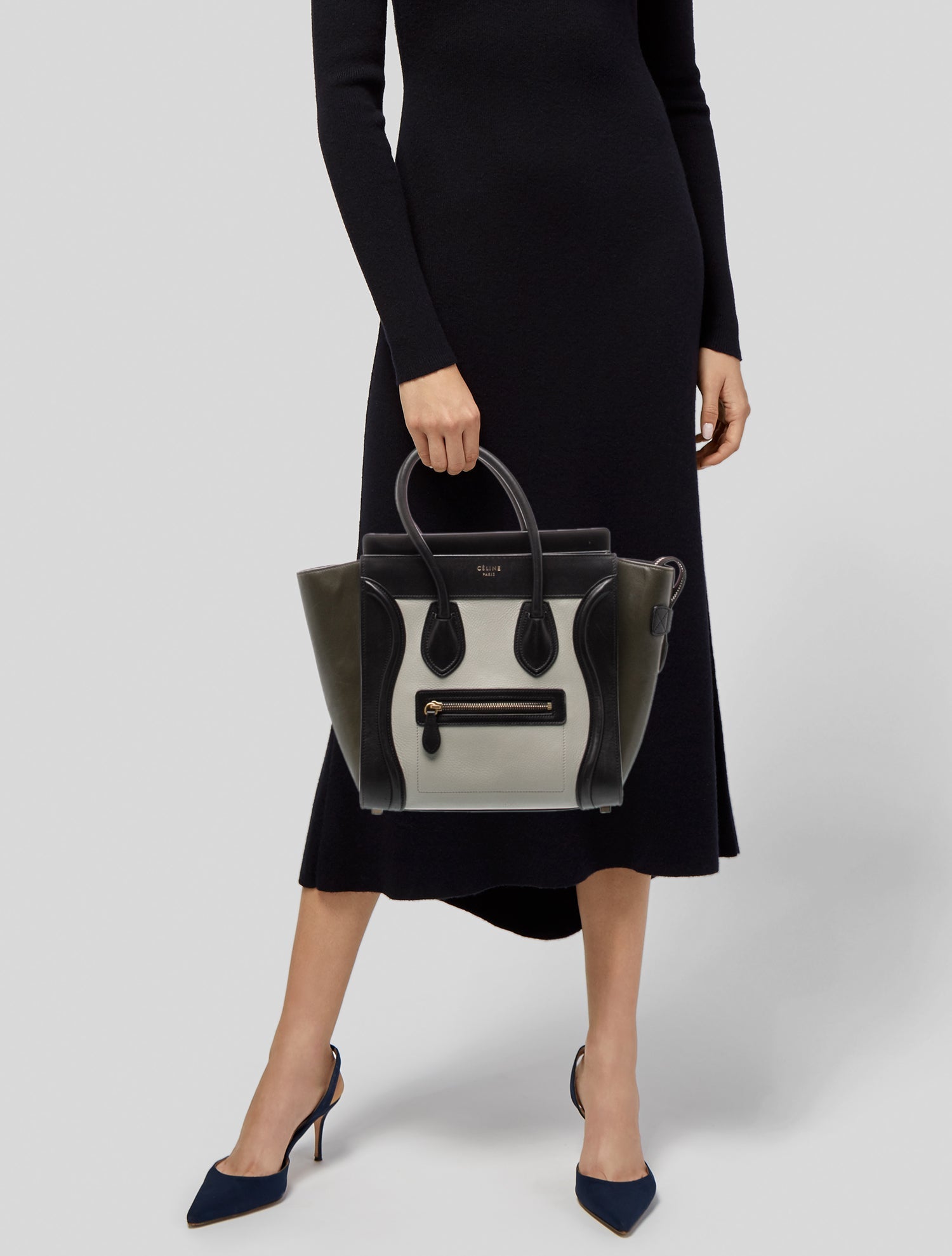 Celine Leather Luggage Micro