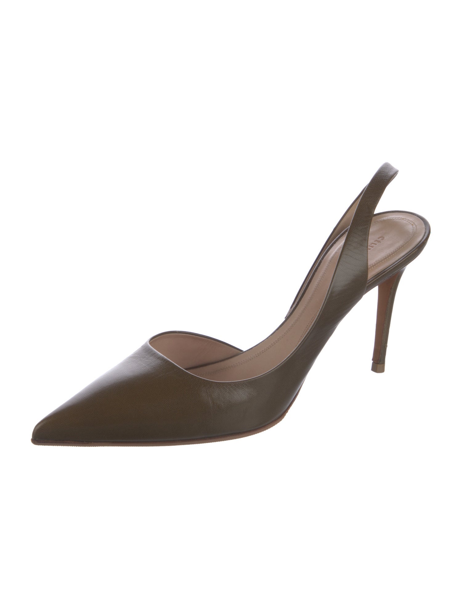 Celine Leather Slingback Pumps