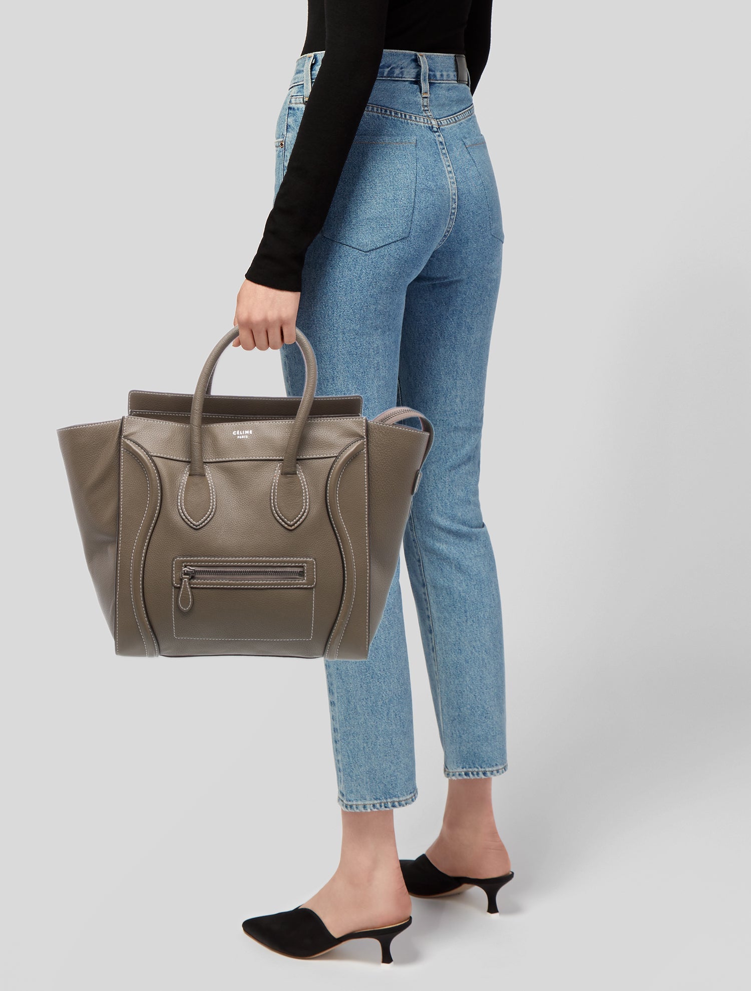 Celine Leather Luggage Micro