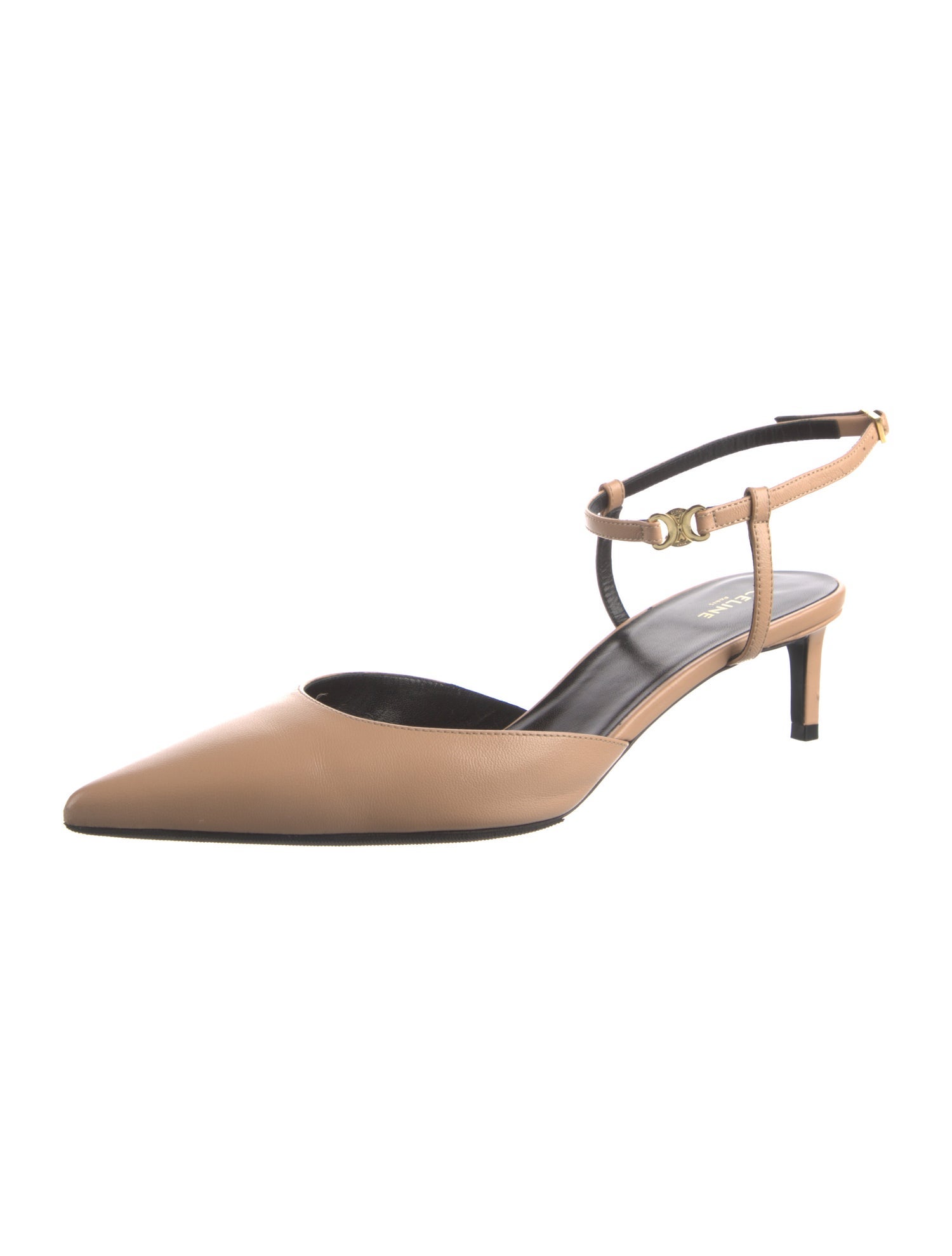 Celine Leather Slingback Pumps