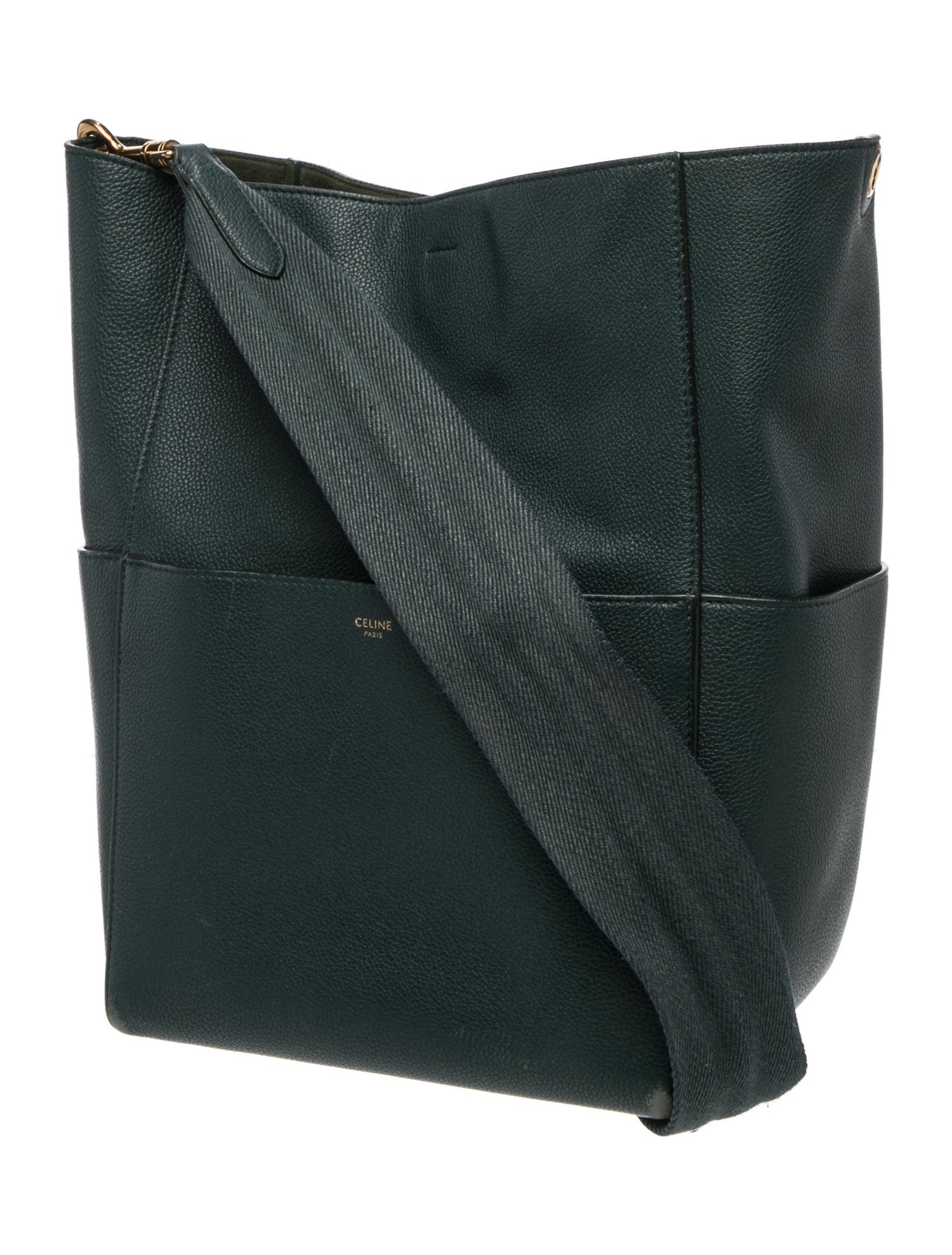 Celine Leather Seau Sangle