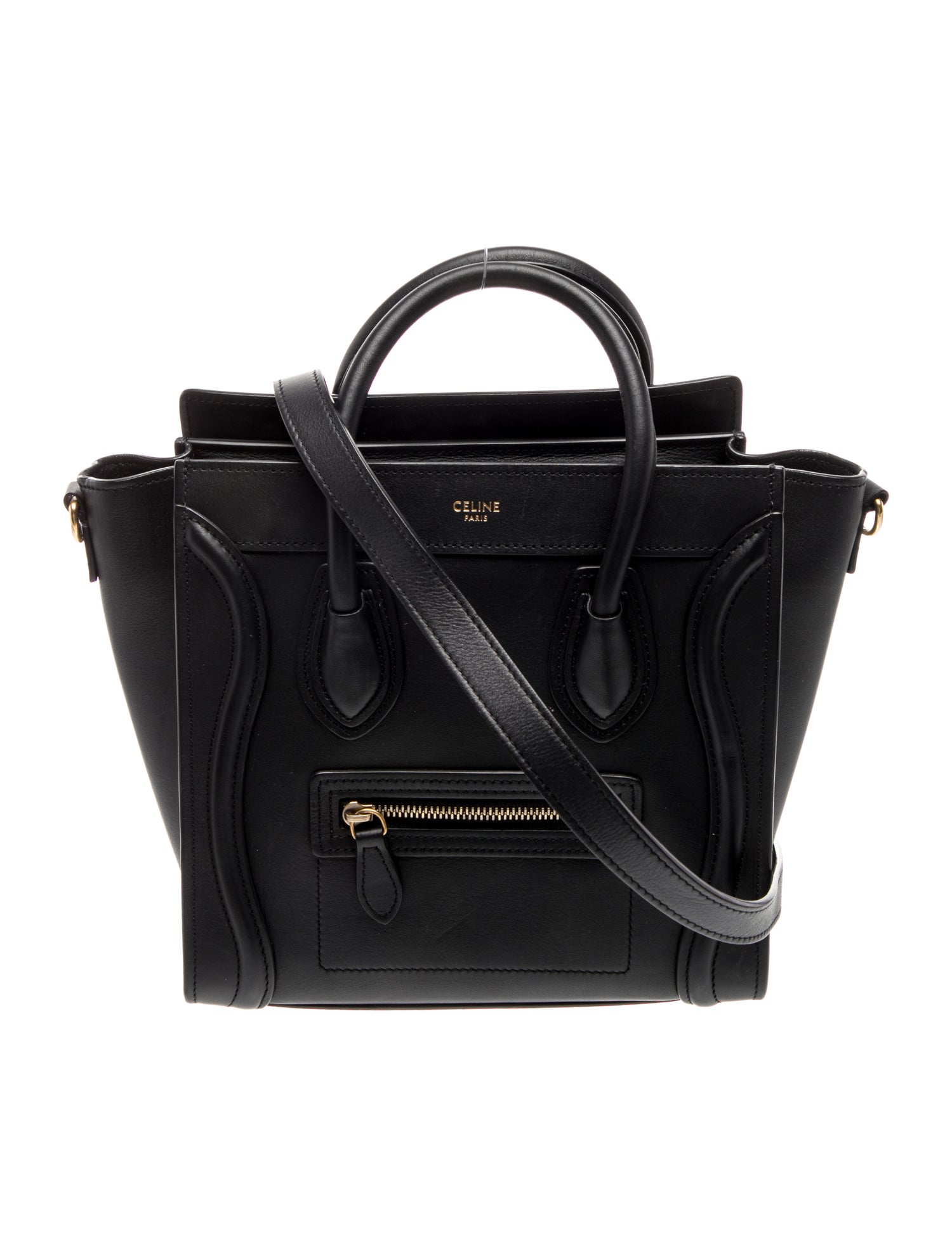 Celine Leather Luggage Nano