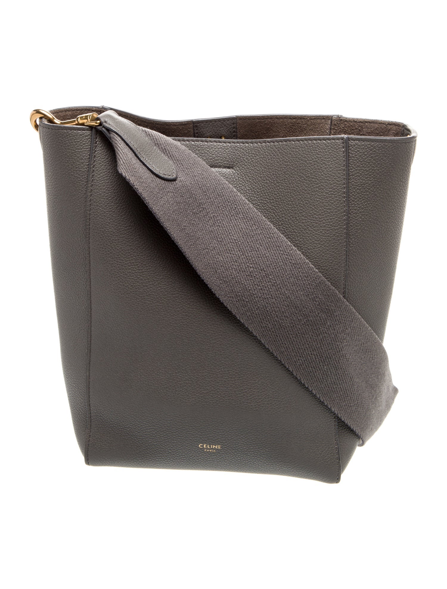 Celine Leather Seau Sangle Small