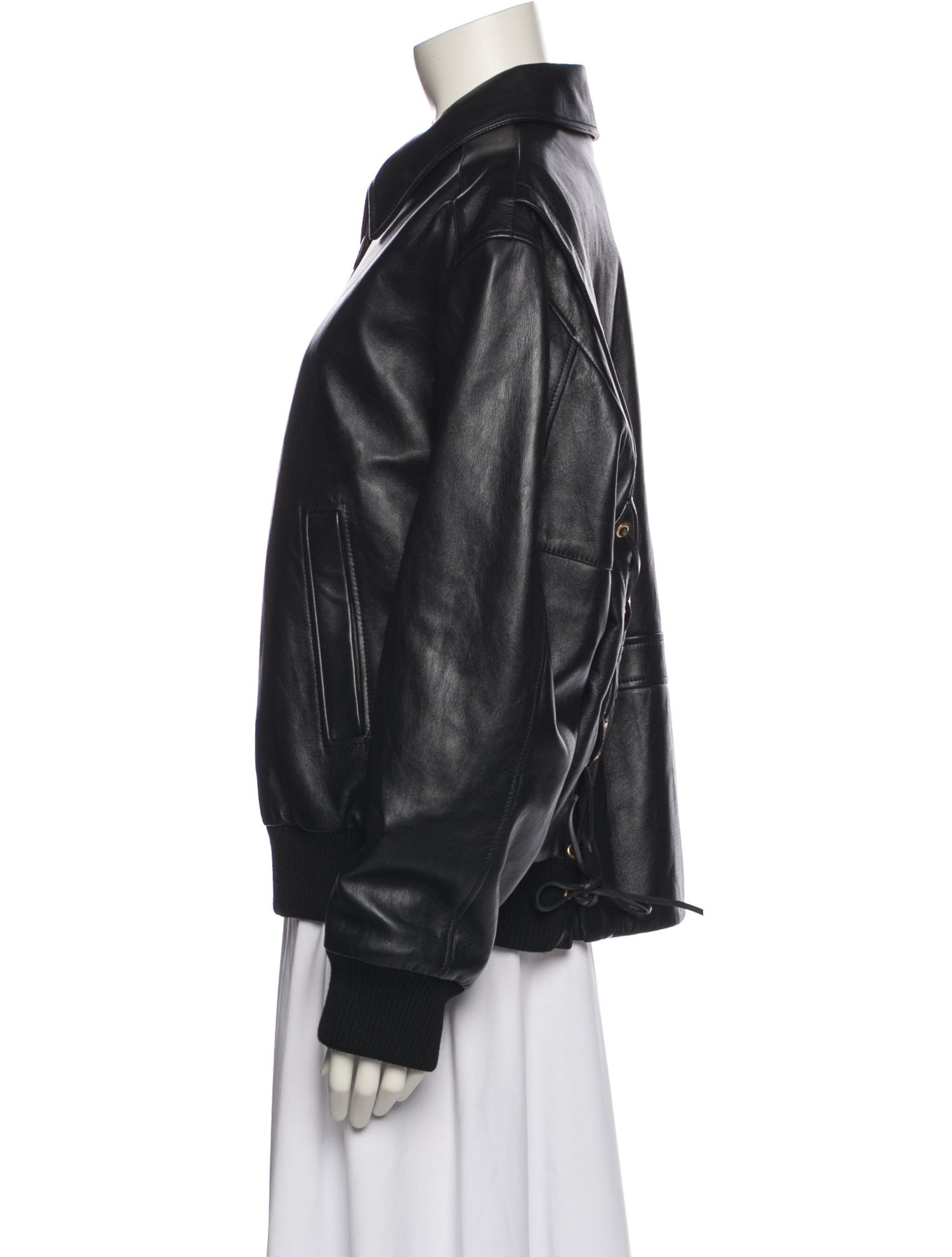 Celine Aviator Leather Bomber Jacket