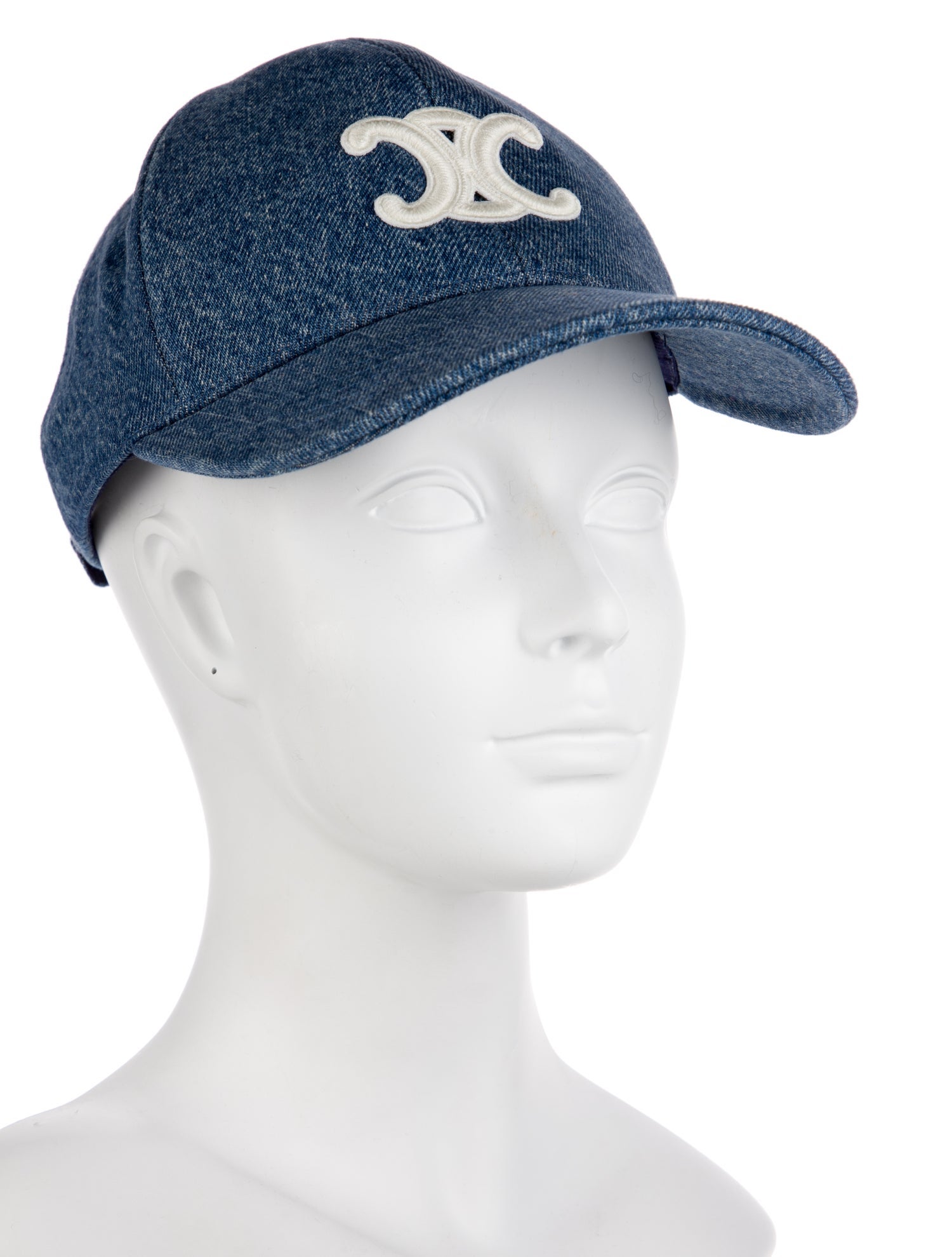 Celine Denim Triomphe Baseball Cap