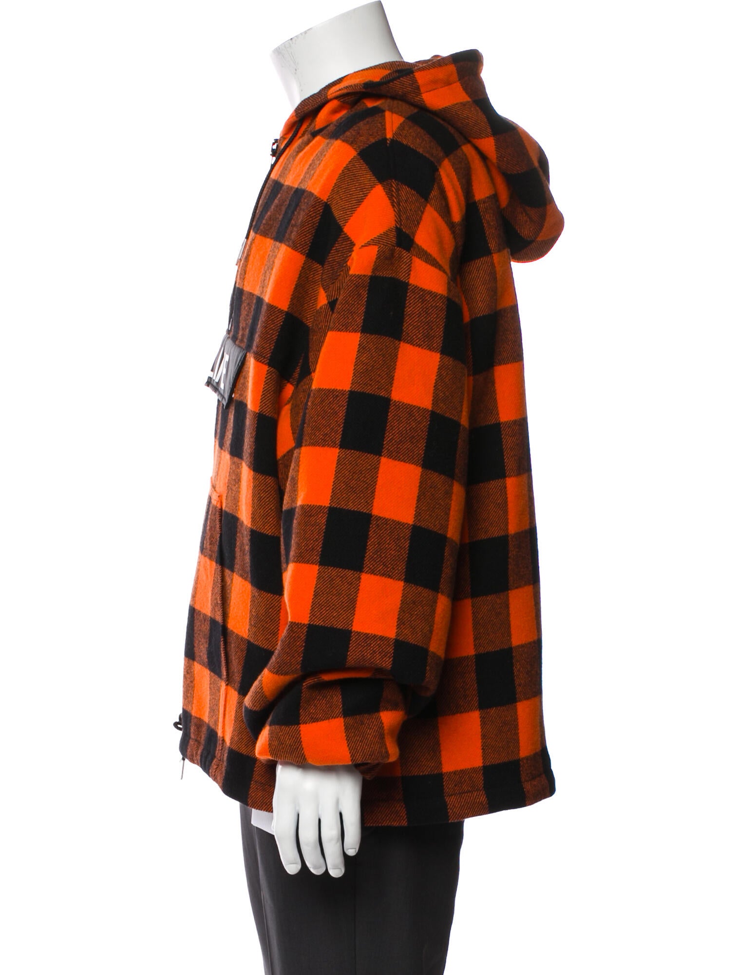 Celine Plaid Plaid Print Hoodie w/ Tags