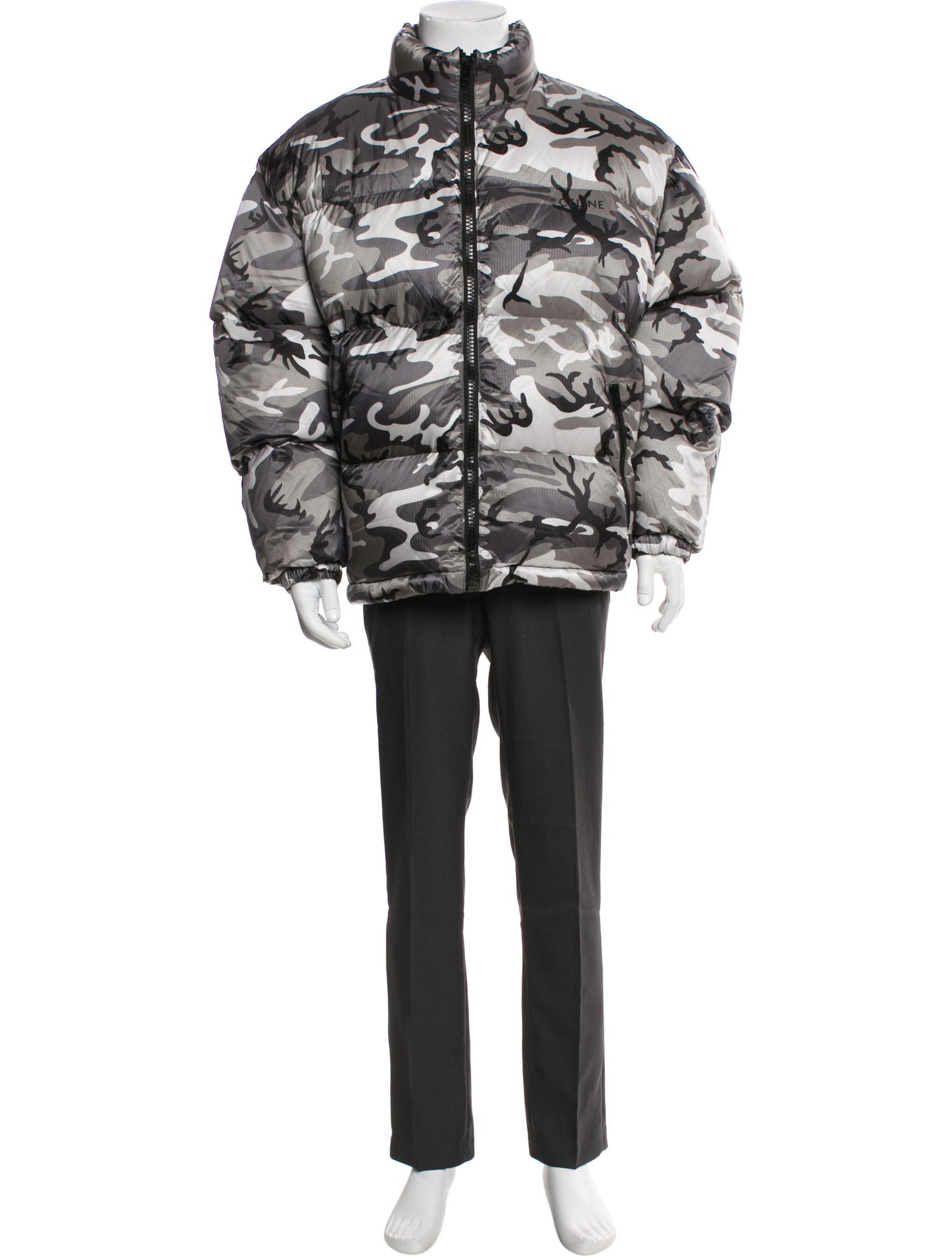 Celine Camouflage Print Parka w/ Tags