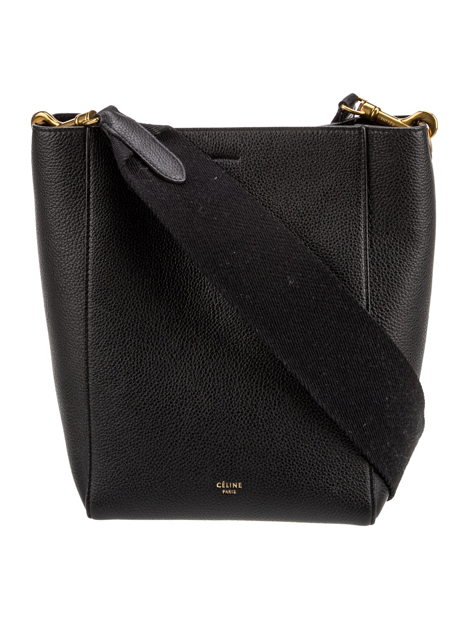 Celine Leather Seau Sangle Small