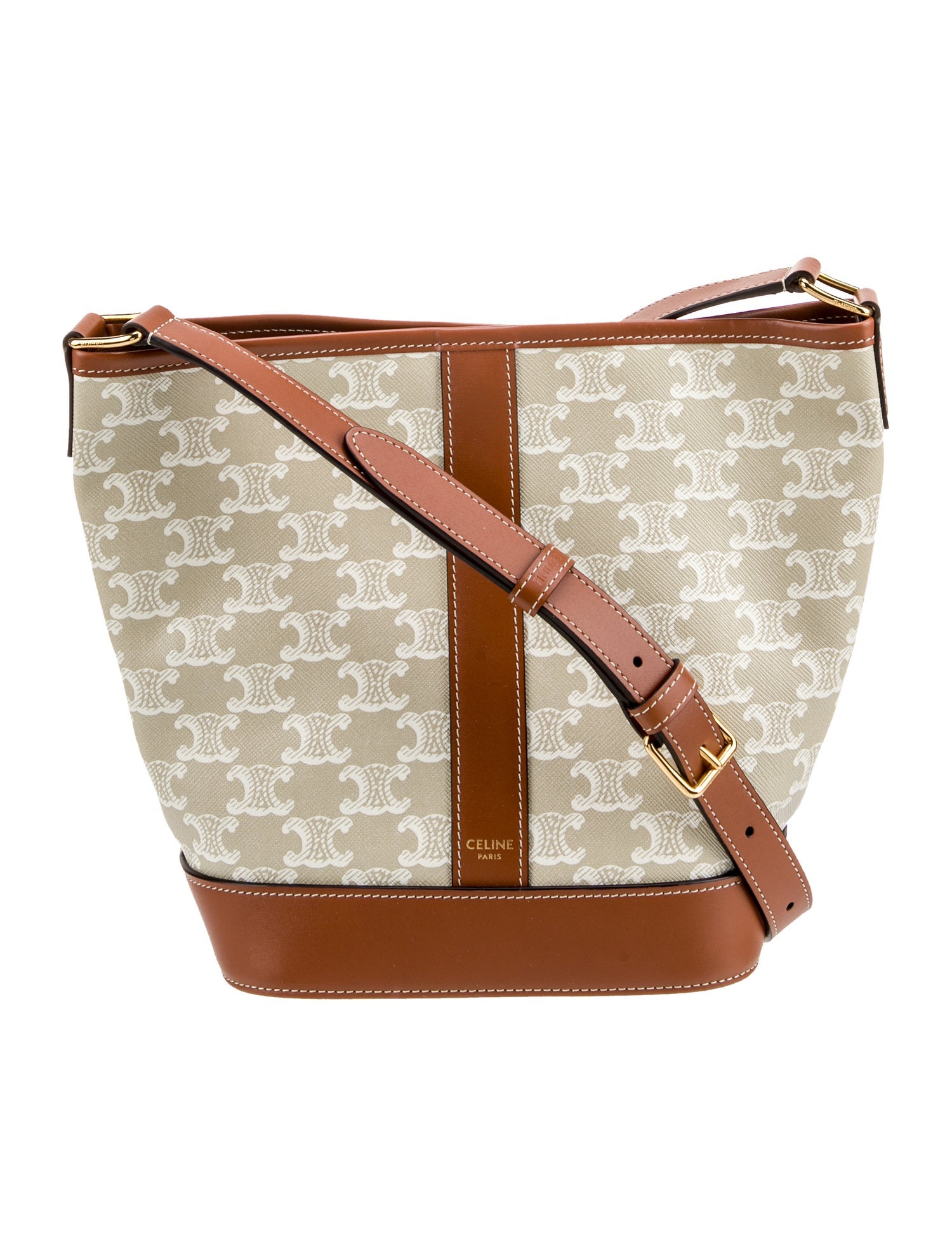 Celine Triomphe Bucket Bag Small