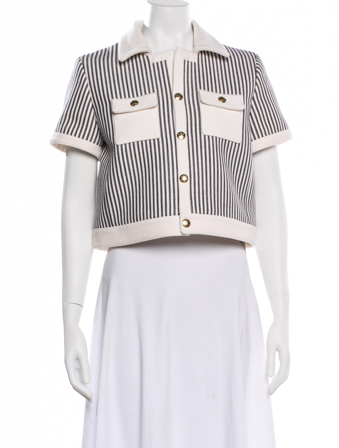 Celine Wool Striped Evening Jacket