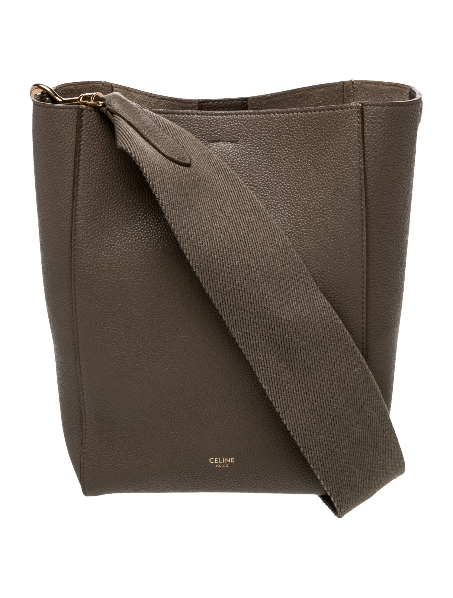 Celine Leather Seau Sangle Small