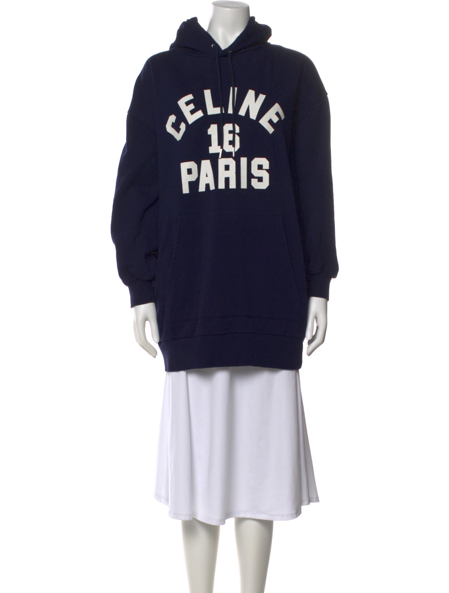 Celine Graphic Print Mock Neck Sweatshirt