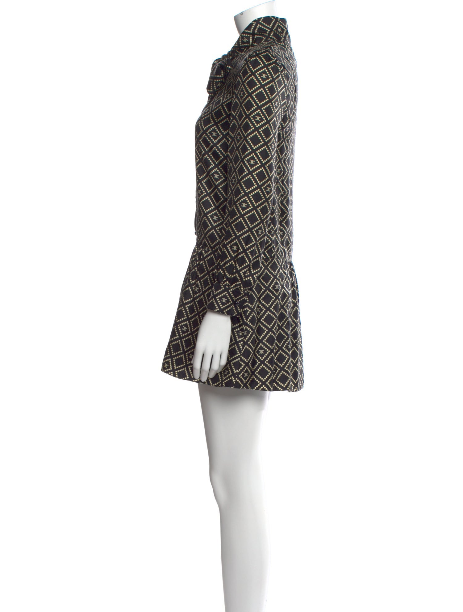 Celine Basque Mini Dress