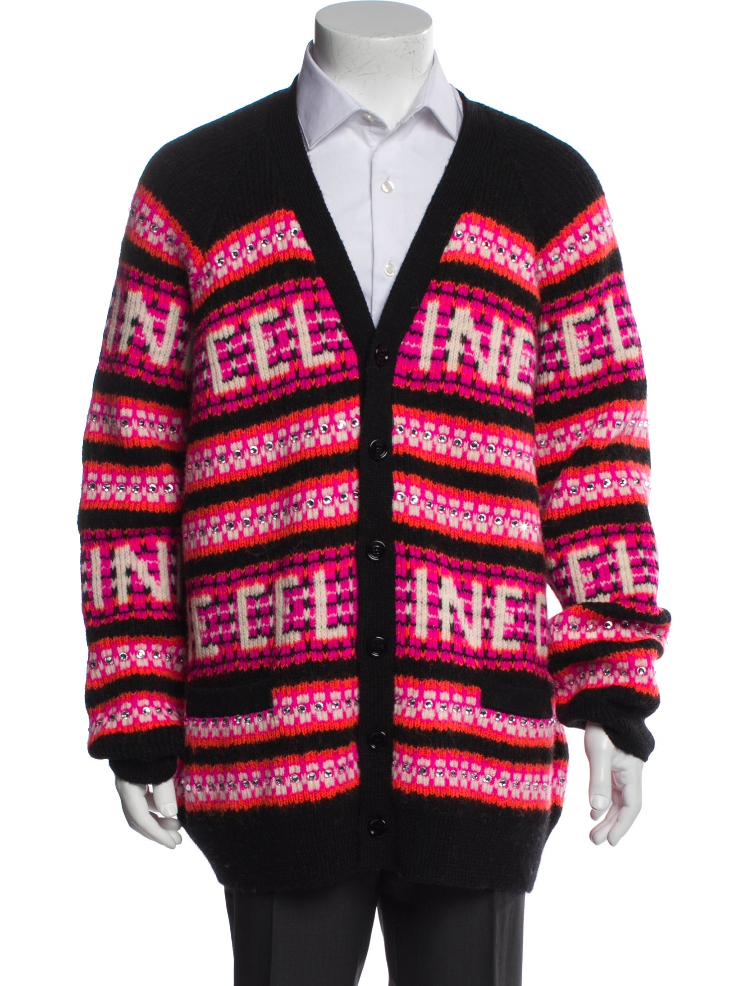 Celine Wool Printed Cardigan