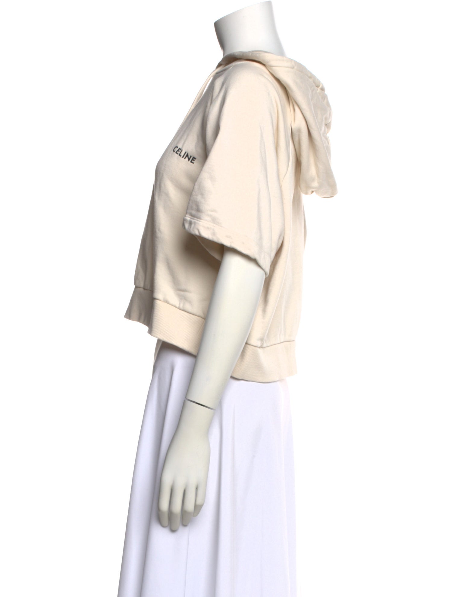 Celine Crew Neck Short Sleeve Sweatshirt