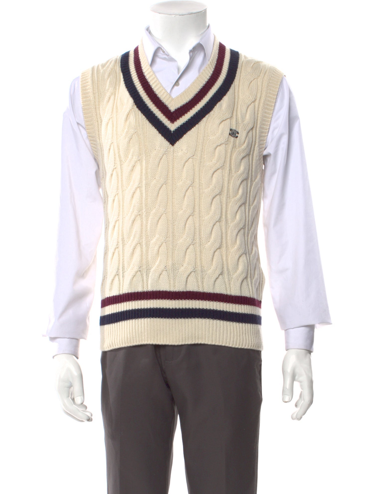 Celine 2025 Triomphe Sweater Vest w/ Tags