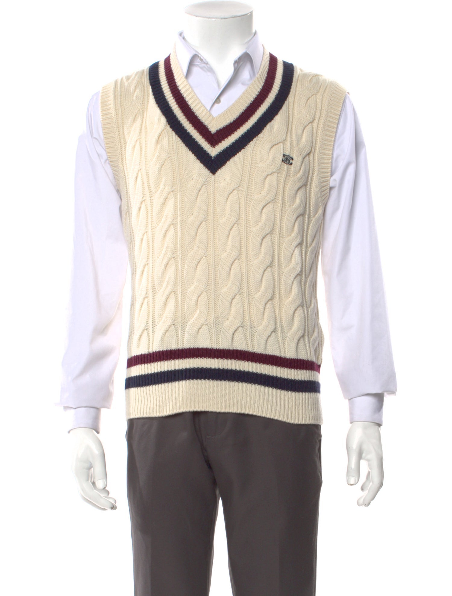 Celine 2025 Triomphe Sweater Vest w/ Tags