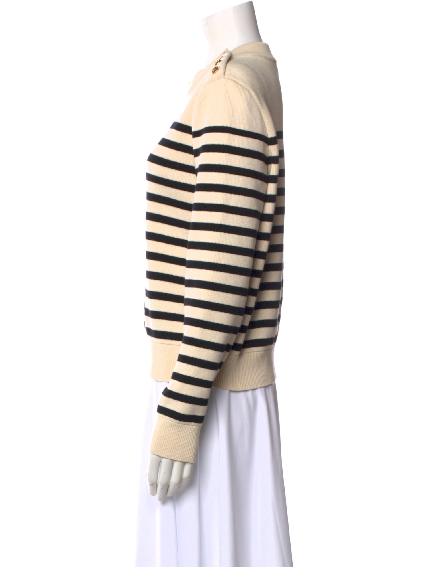 Celine Striped Crew Neck Sweatshirt