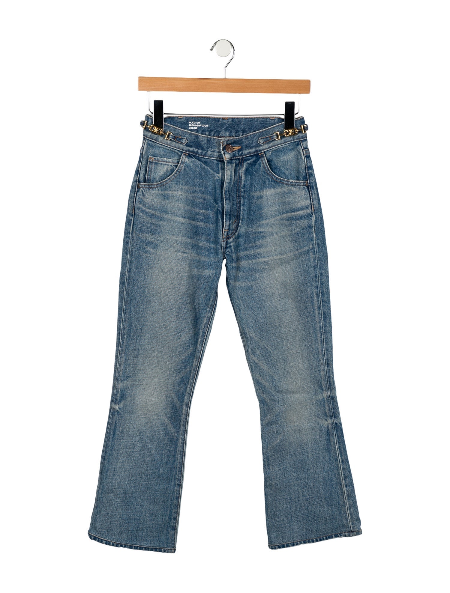 Celine Mid-Rise Wide Leg Jeans