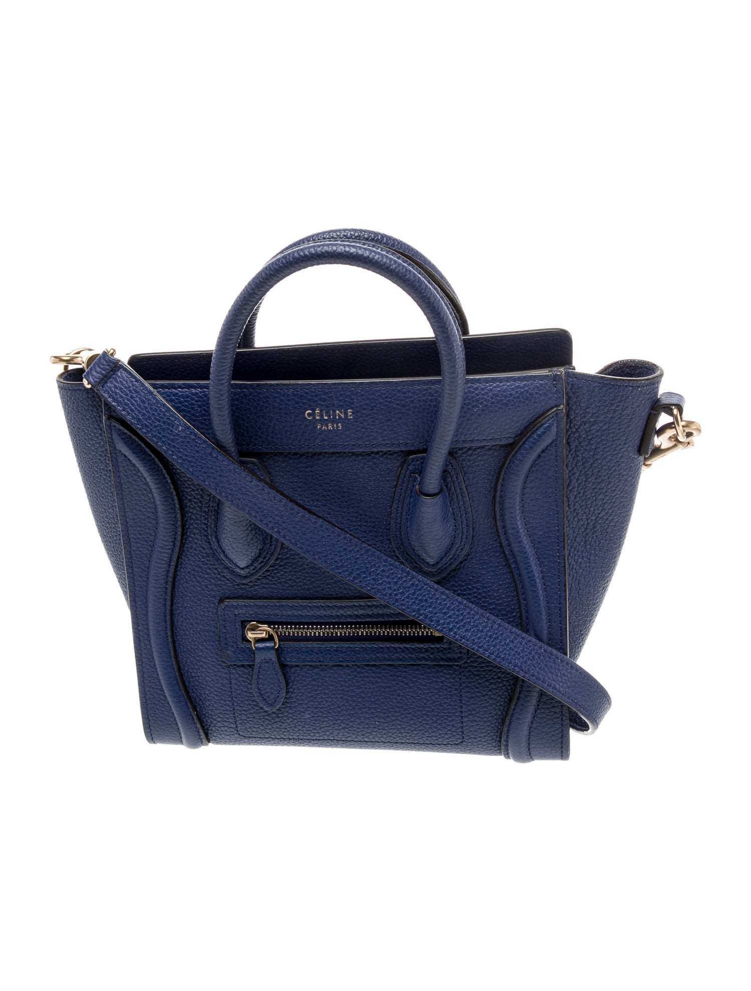 Celine Leather Luggage Nano