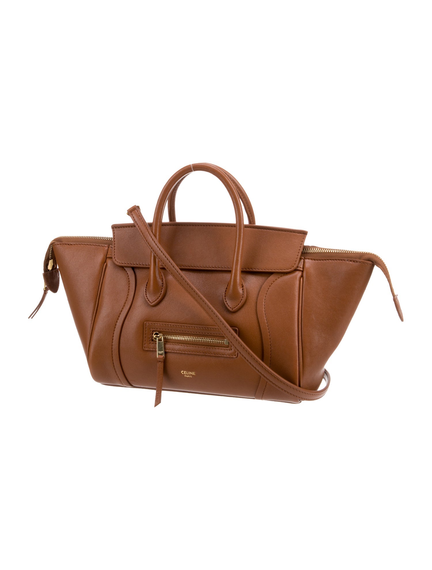 Celine Leather New Luggage Small 2026