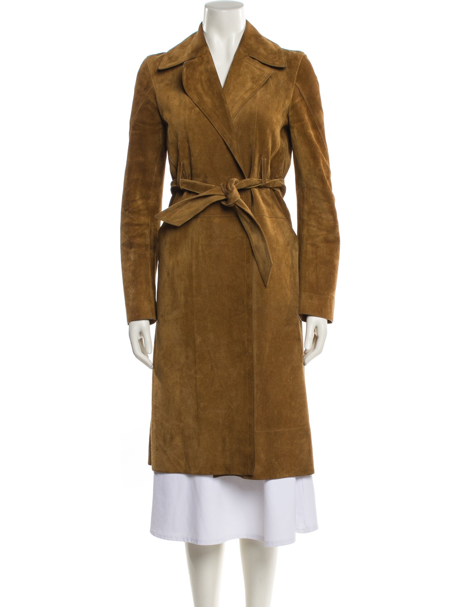 Celine 2010's Suede Trench Coat