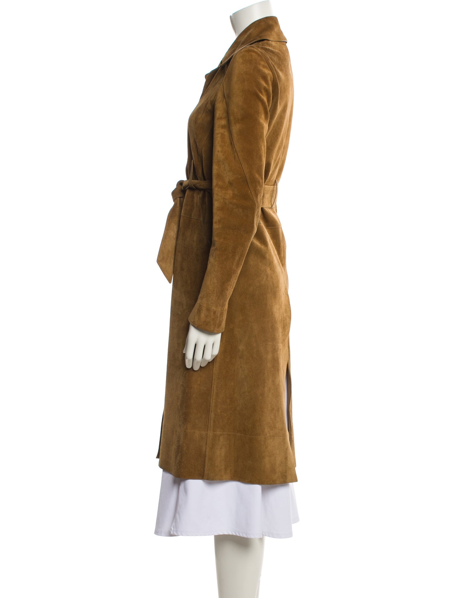 Celine 2010's Suede Trench Coat