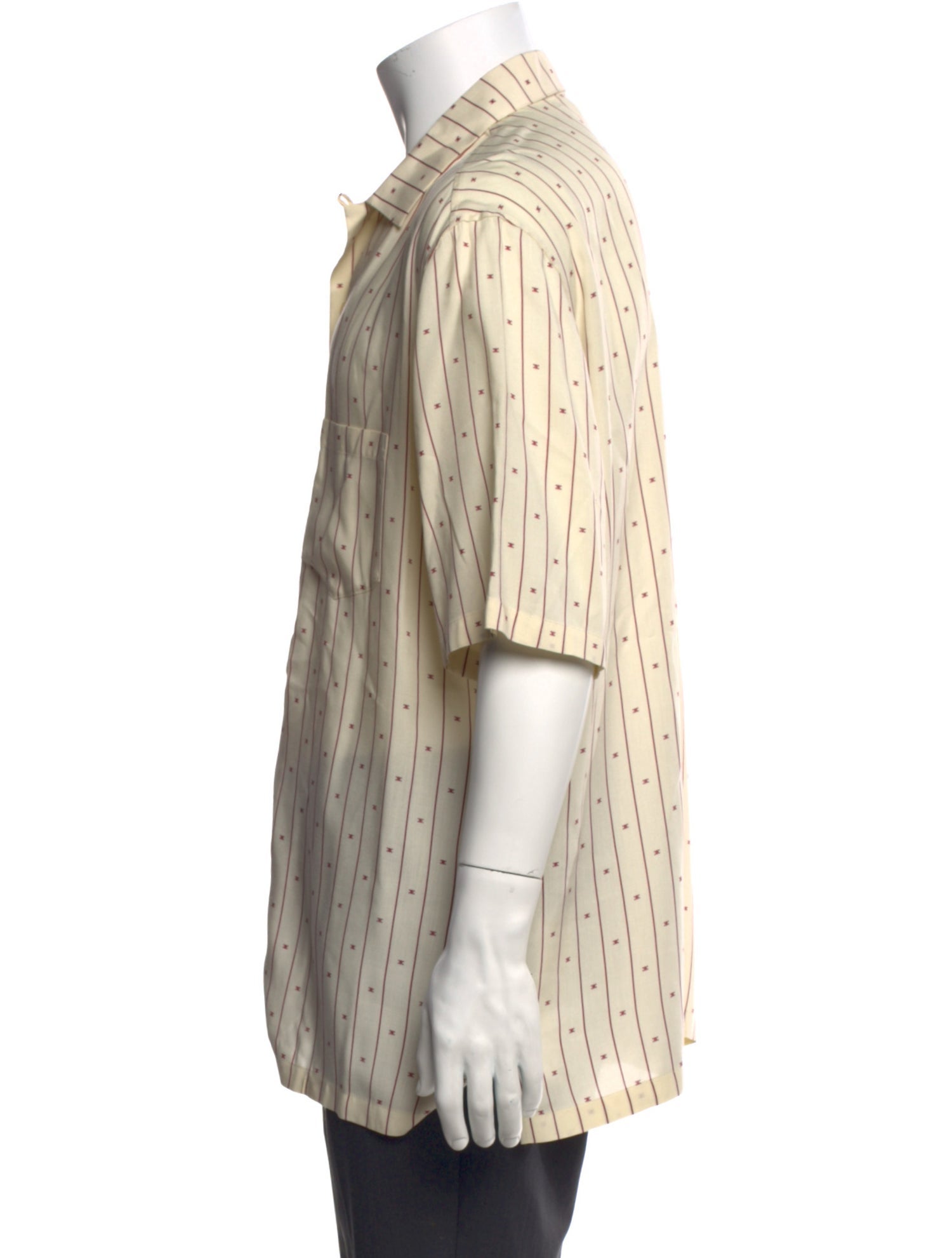 Celine Striped Short Sleeve Shirt