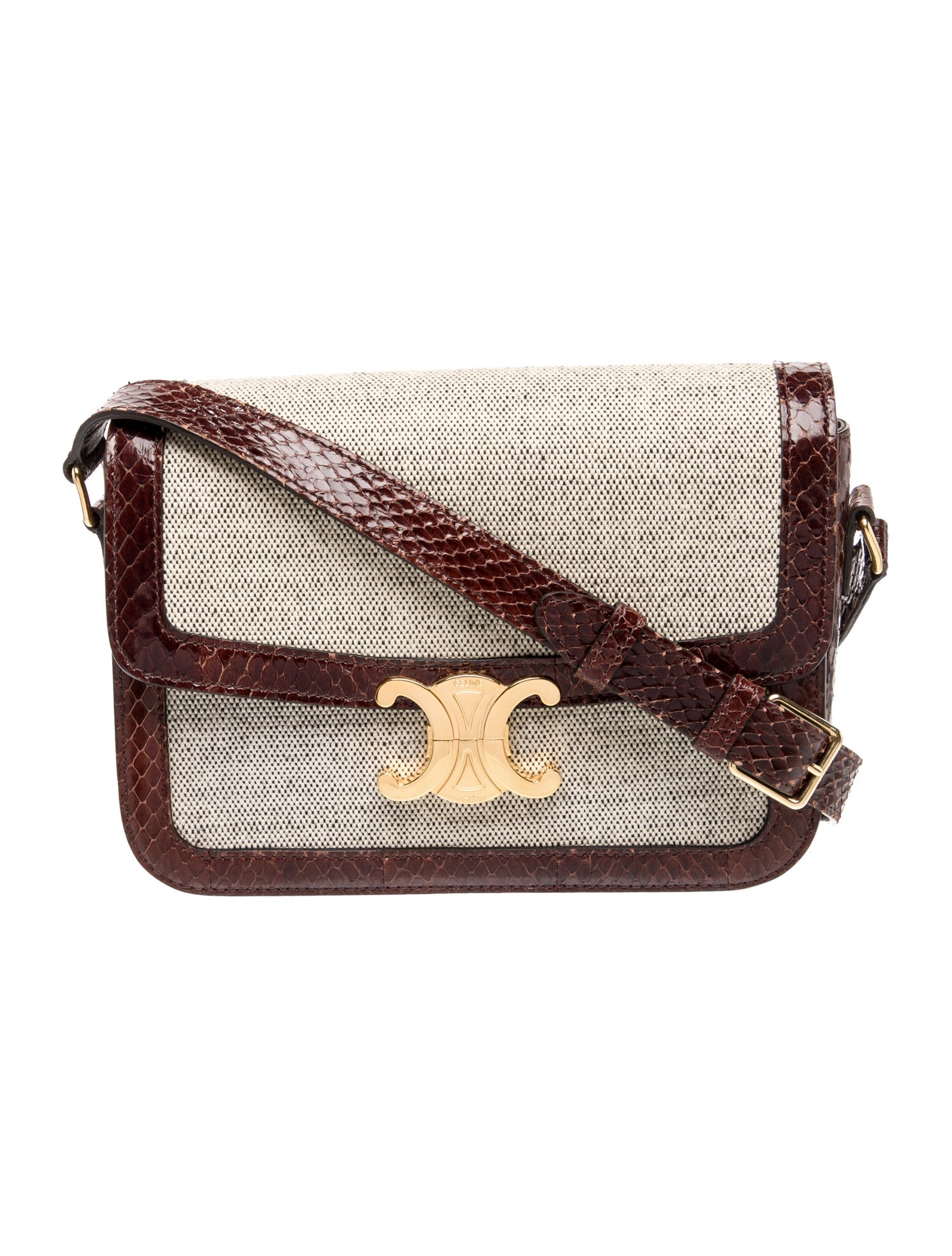 Celine Leather Triomphe Medium