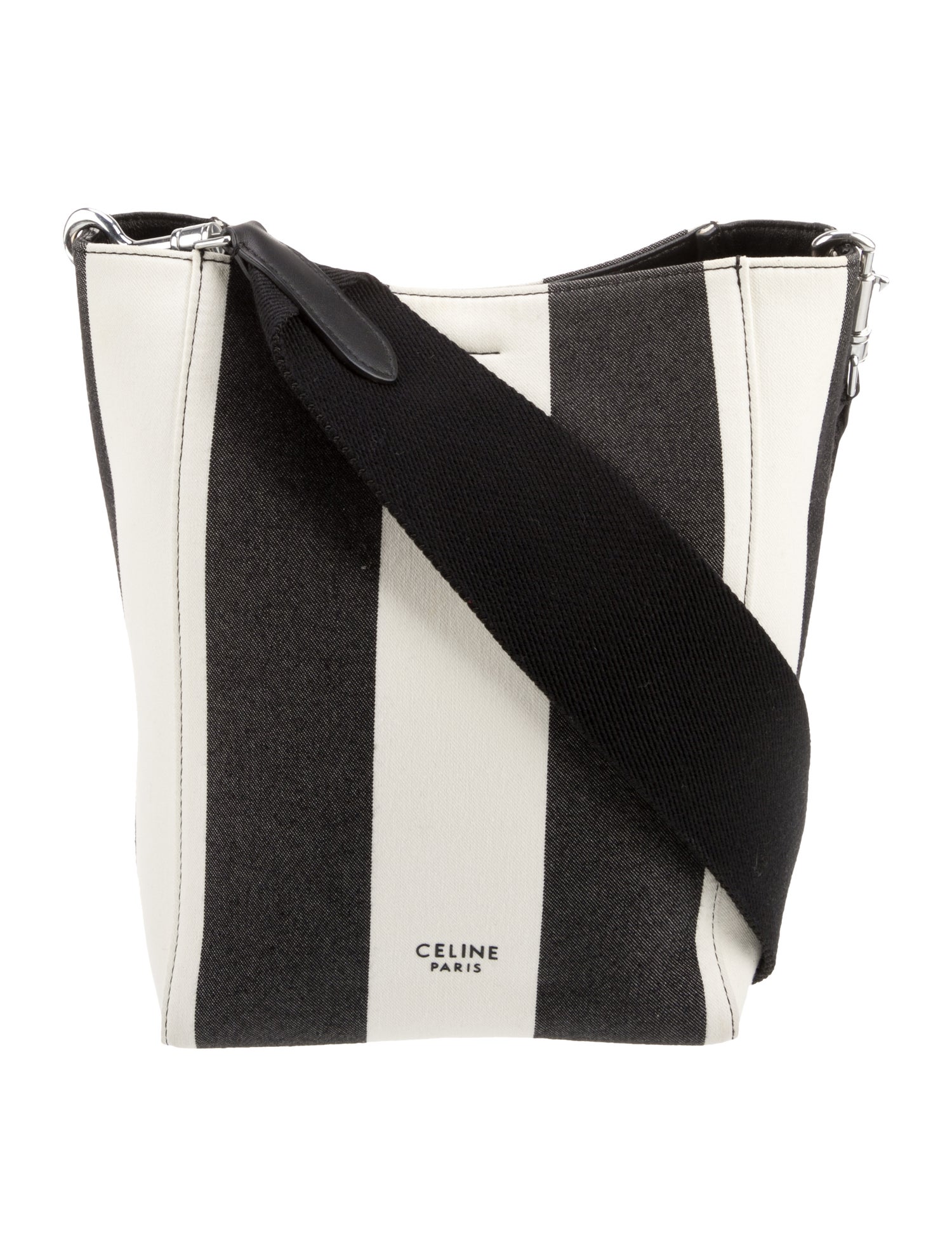 Celine Canvas Seau Sangle Small