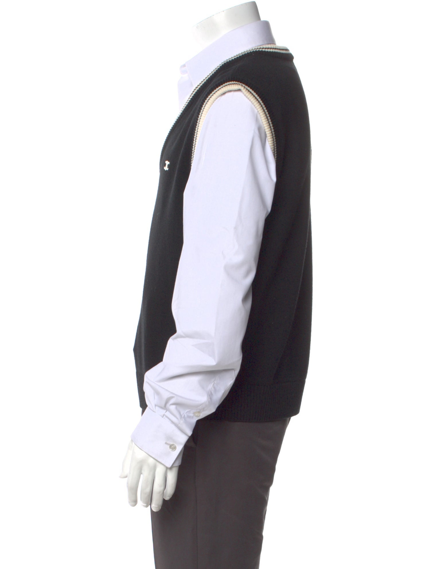 Celine Triomphe Wool Sweater Vest w/ Tags