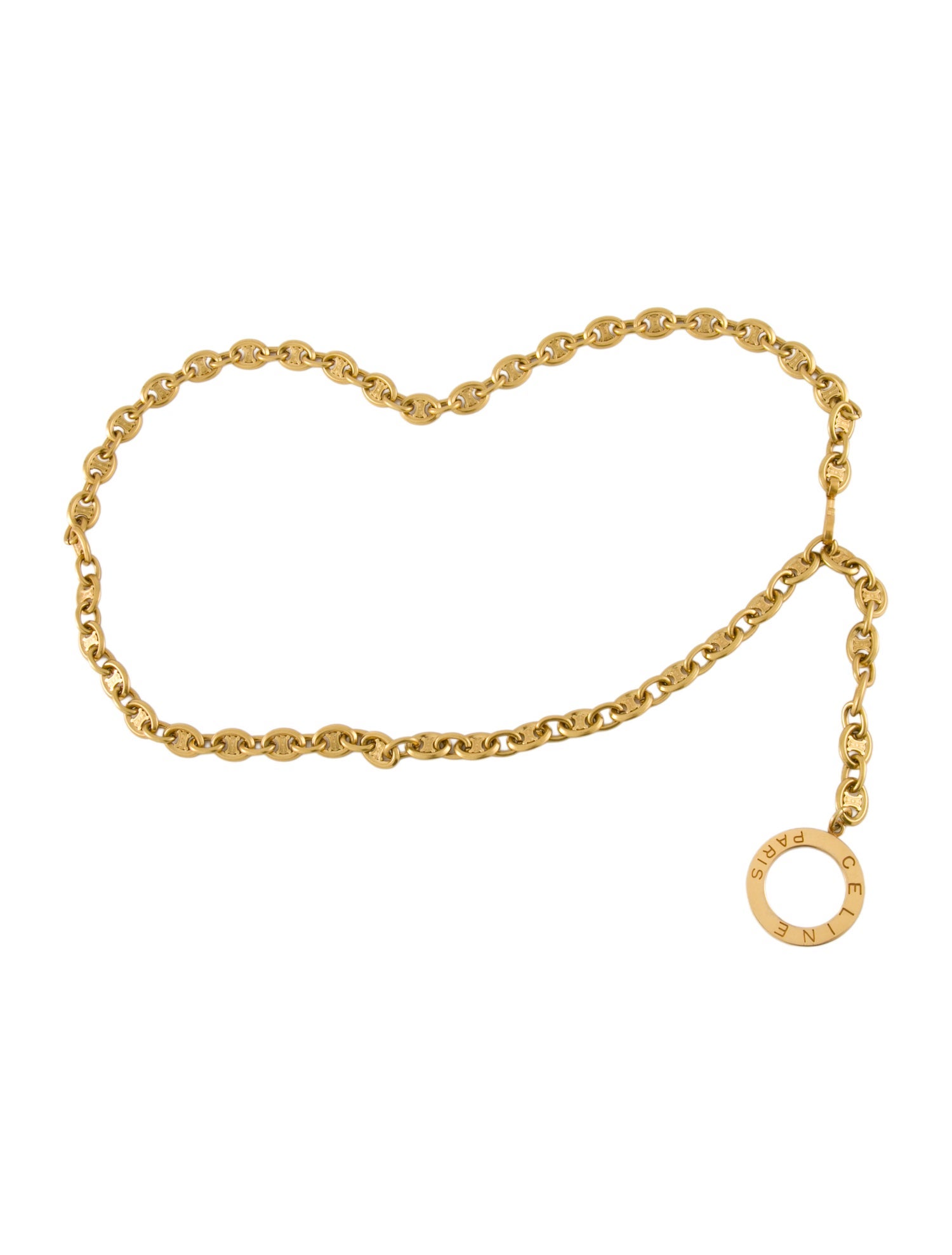 Celine Skinny Metal Waist Belt