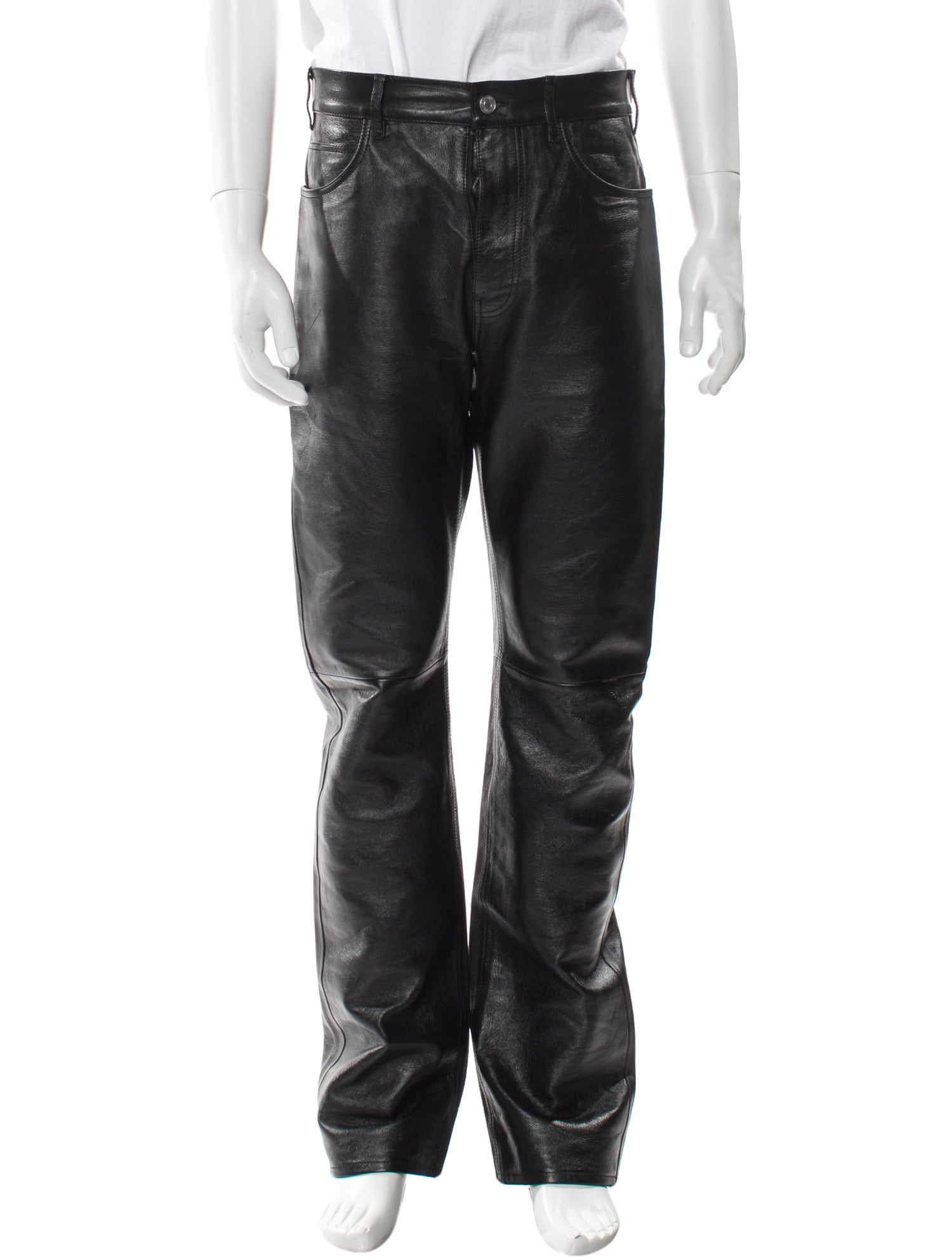 Celine Lambskin Moto Pants