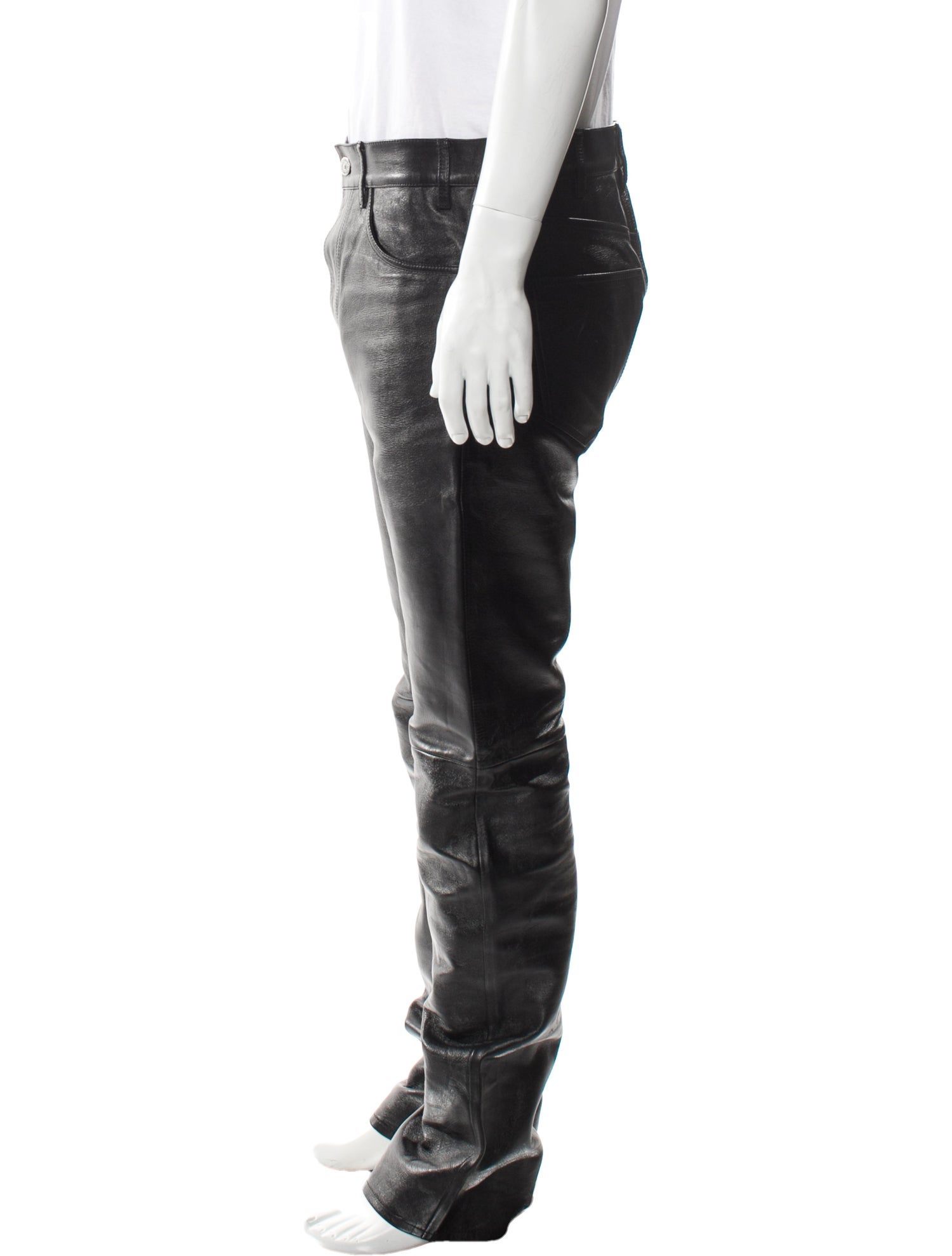 Celine Lambskin Moto Pants