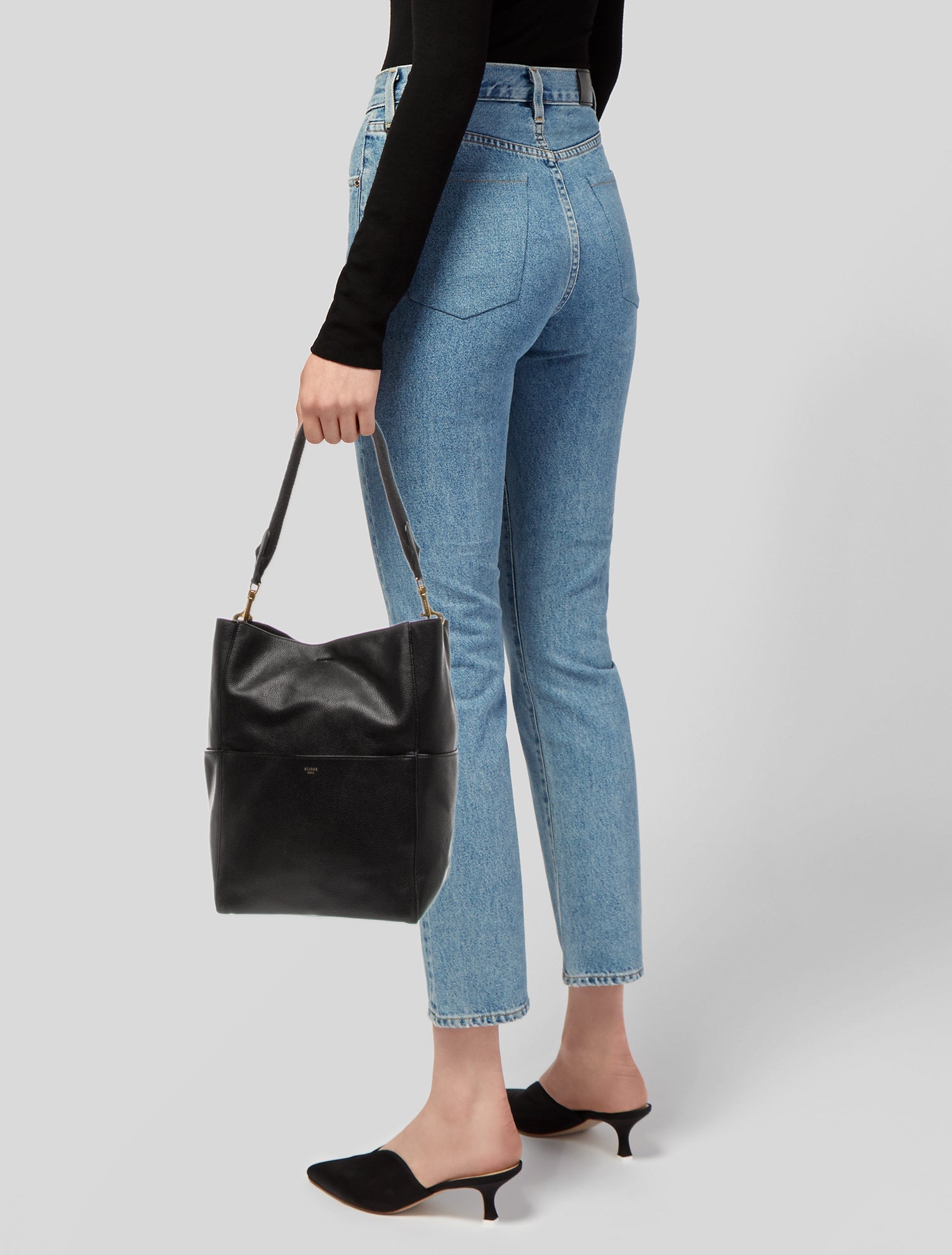 Celine Leather Seau Sangle Medium