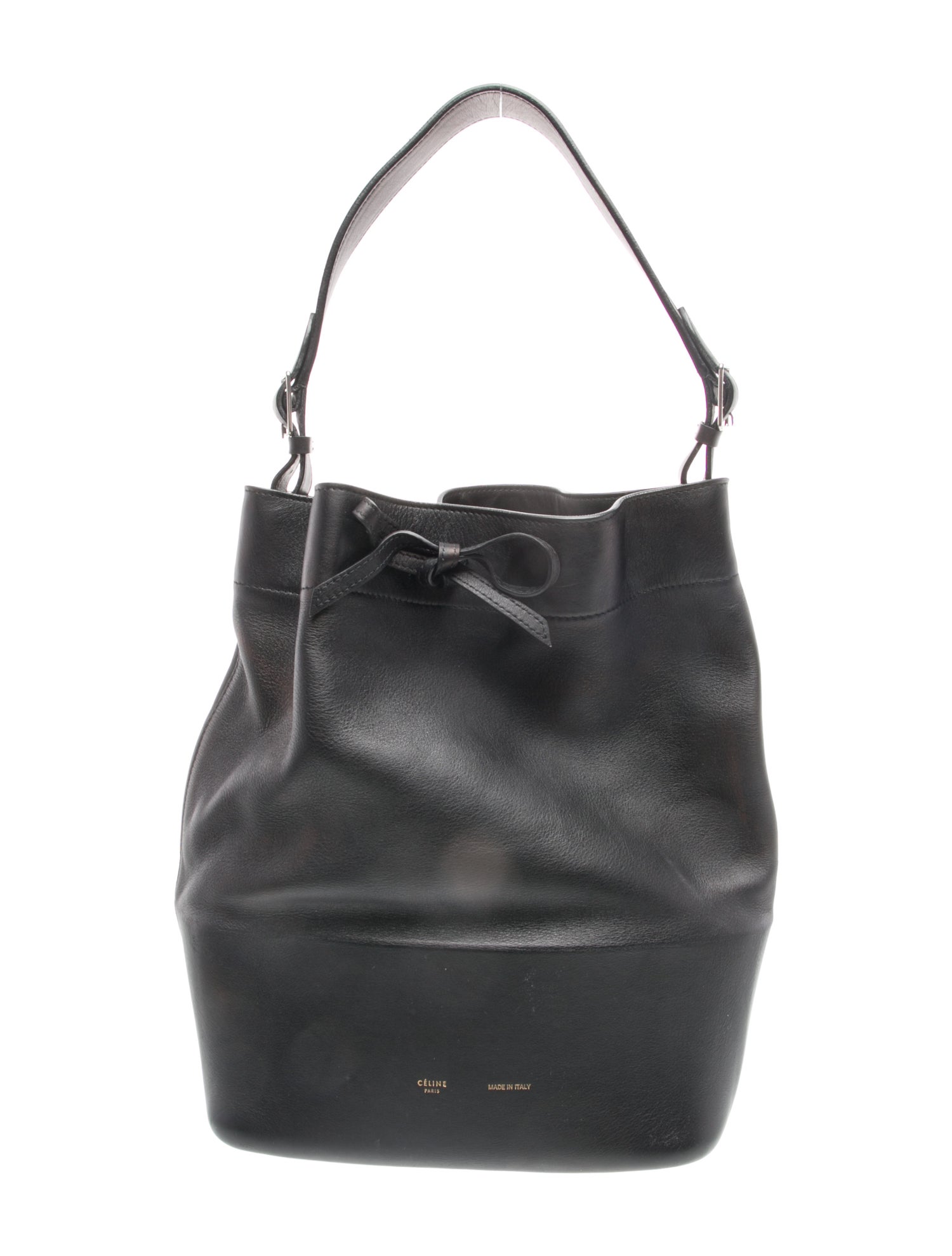 Celine Leather Seau Sangle