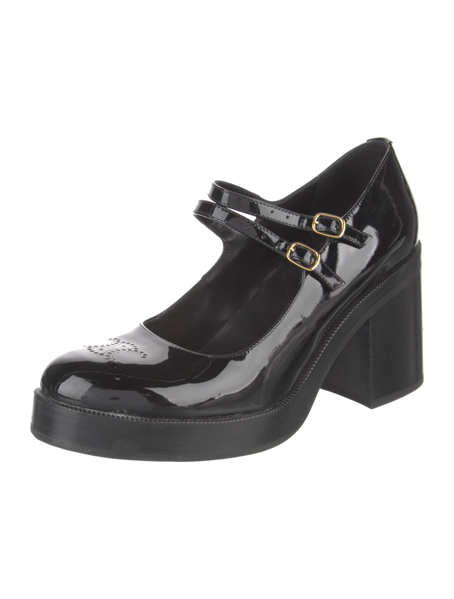 Celine Patent Leather Grosgrain Trim Pumps