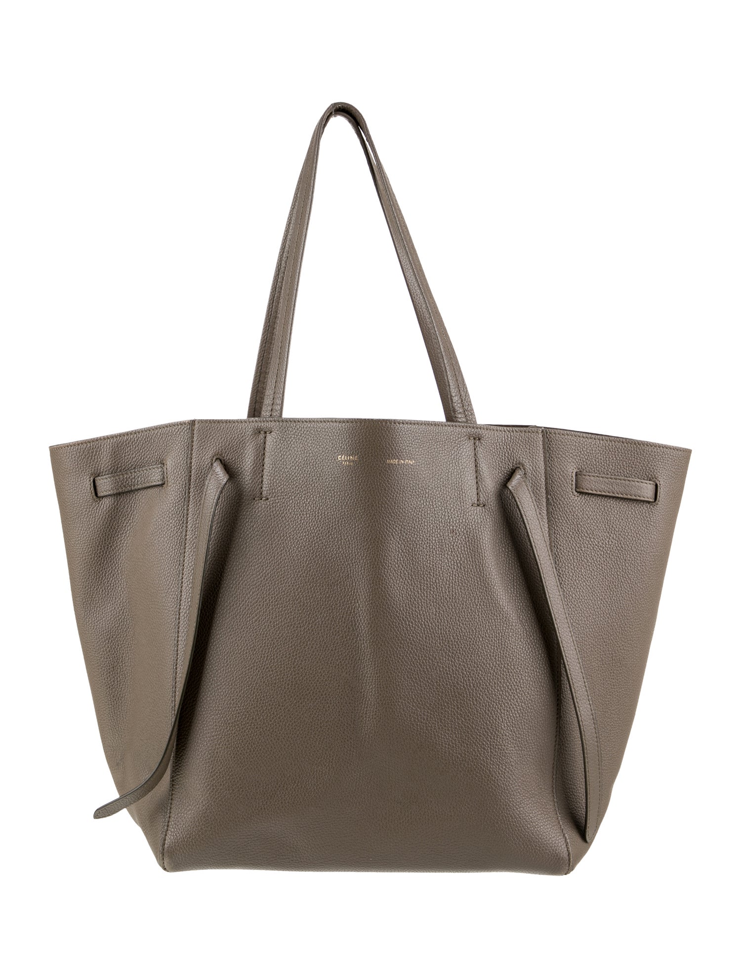 Celine Leather Cabas Phantom w/Belt Medium